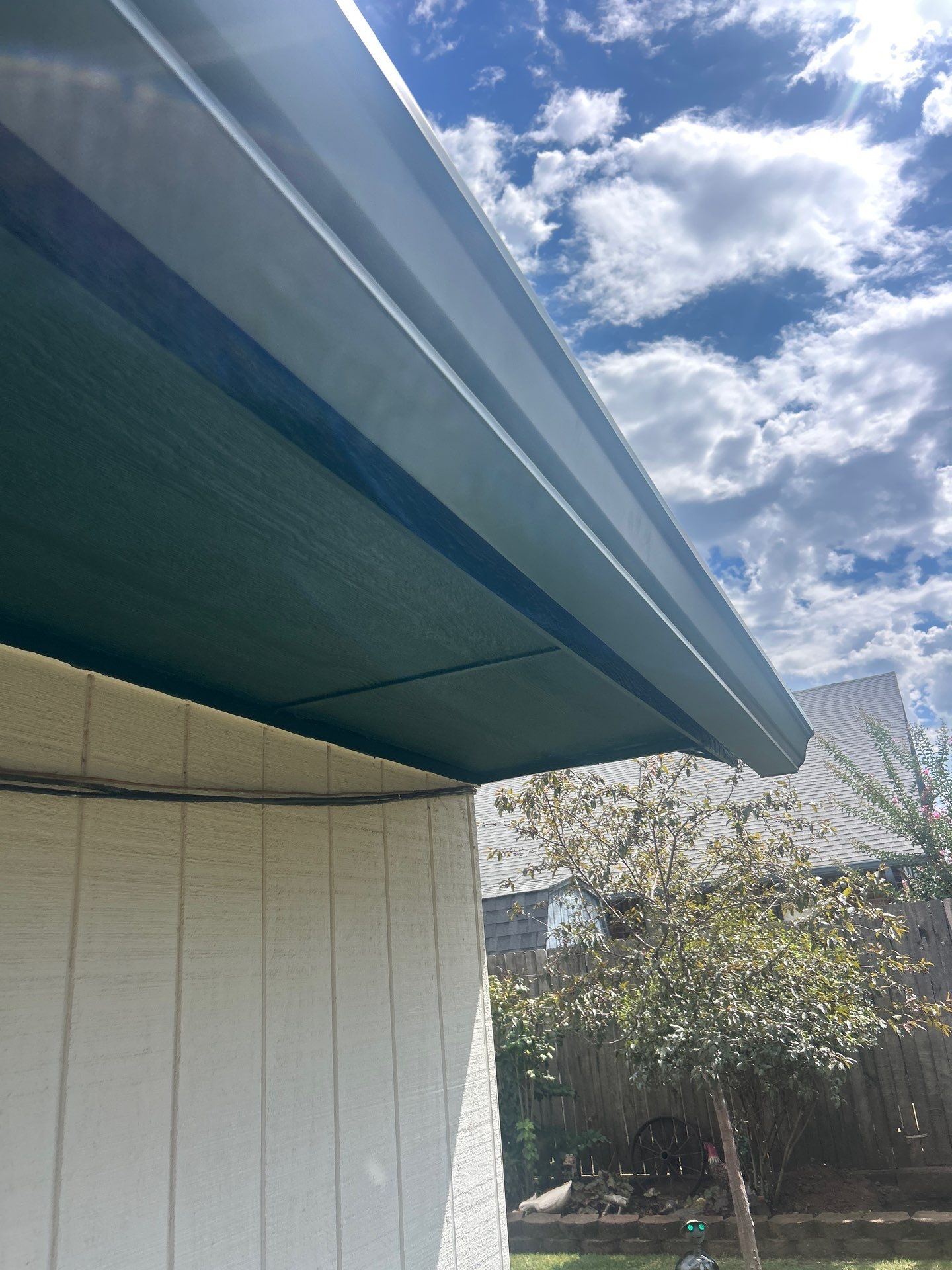 Eaves and gutter replacement in Yukon by McCann's Roofing and Construction