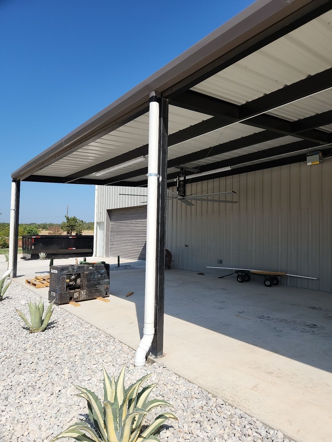 Commercial structure utilizing rainwater harvesting for all its water needs! by Hill Country Rain Water