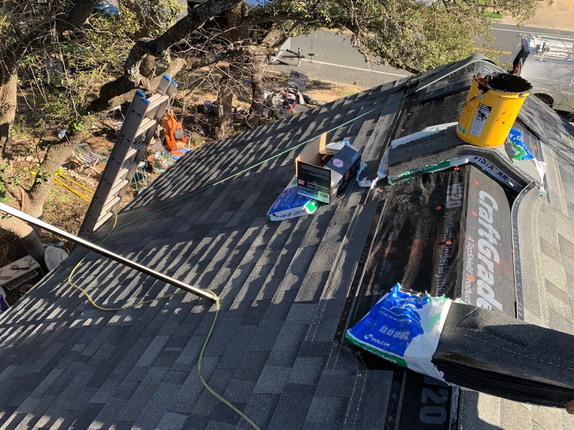 Cedar Park Roofing Replacement With Malarkey Vista AR Shingles and Decking Repair by Caliber Restoration LLC