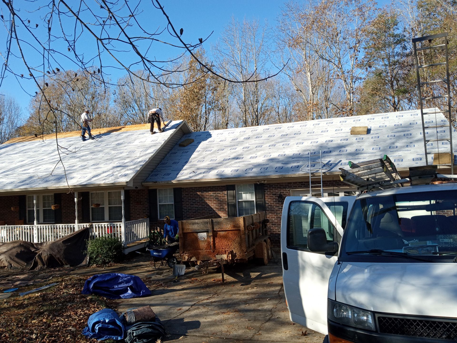 Residential Roofing Installation using Architectural shingles by BROCK BUILDERS 