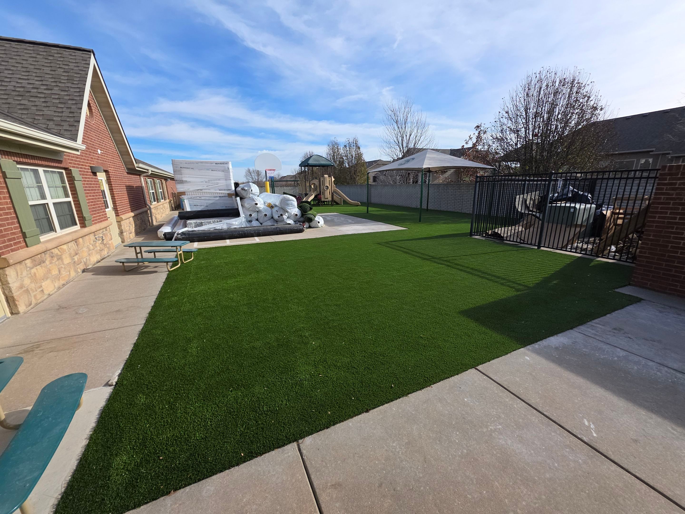 Primrose of East Wichita Daycare Playground Renovation by Southwest Greens Midwest