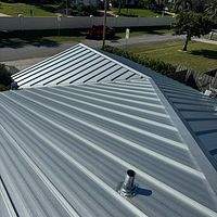 26ga 1.5" Mechanical Seam Mill Finish  by Total Roofing System The Metal Roof Experts