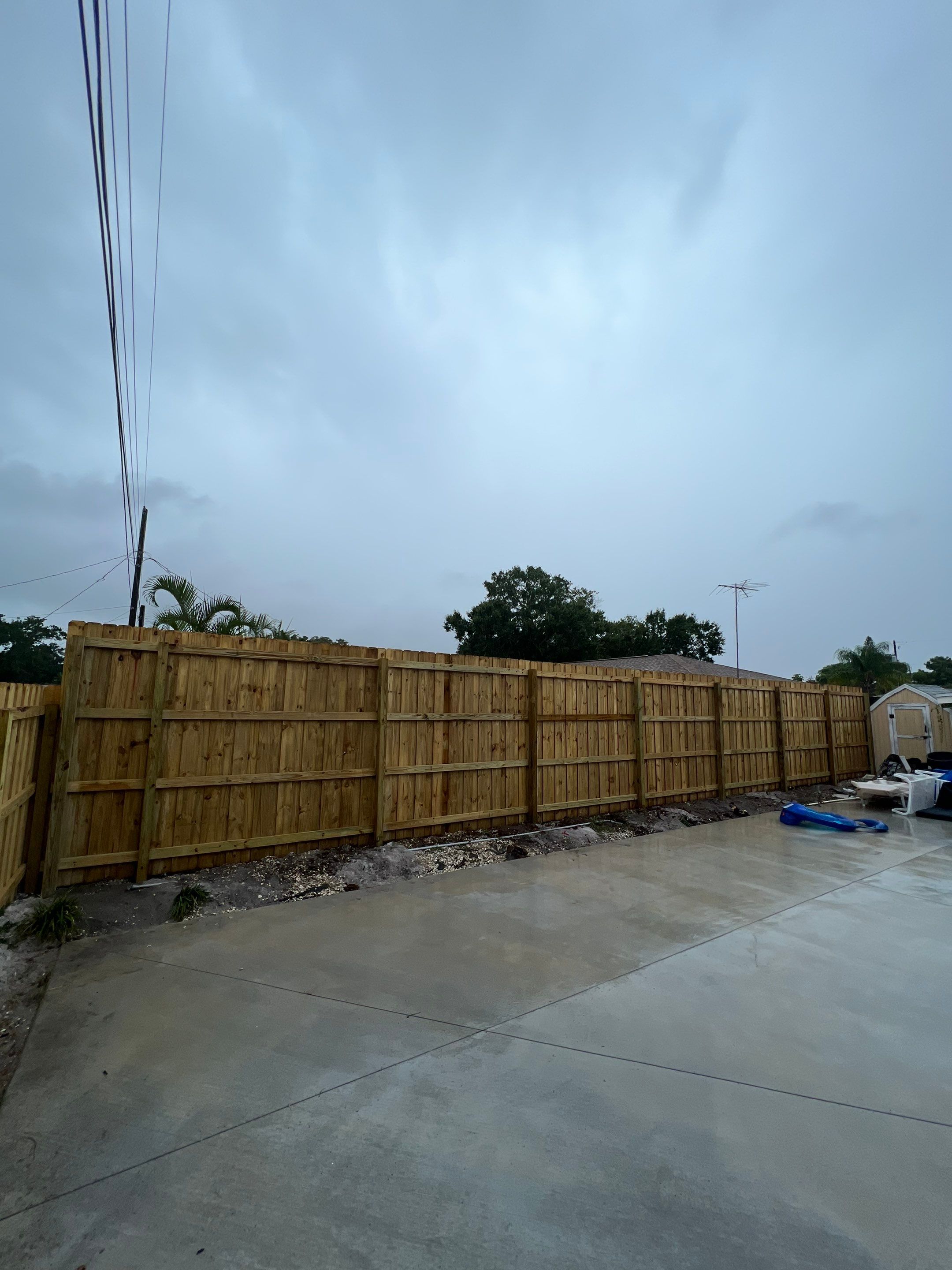 Bradenton, FL Wood Fence Installation using Board on Board Wood Fence by Asap fence and gates, LLC