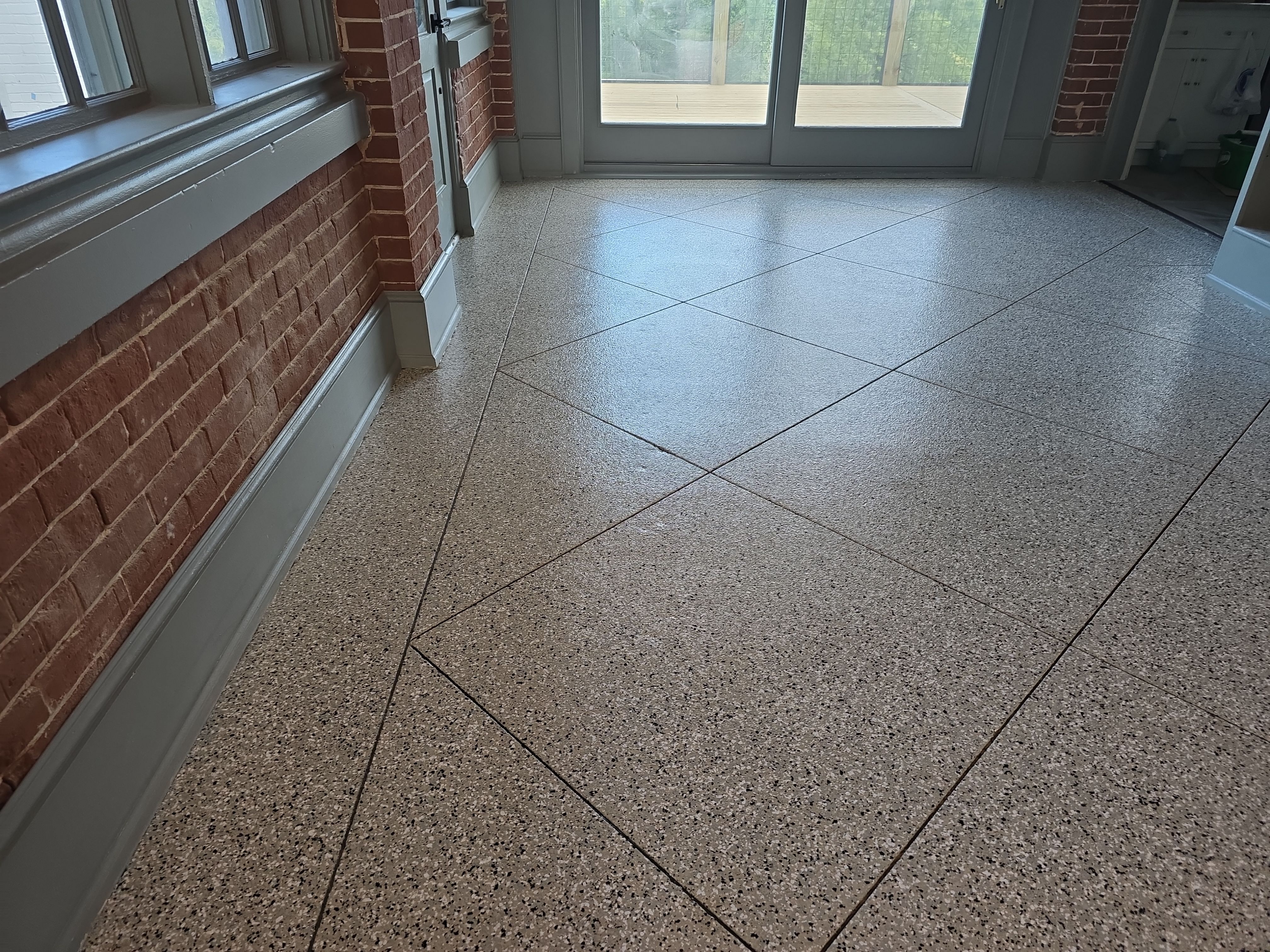 Sunroom using Cabin Fever by Elite Floor Solutions