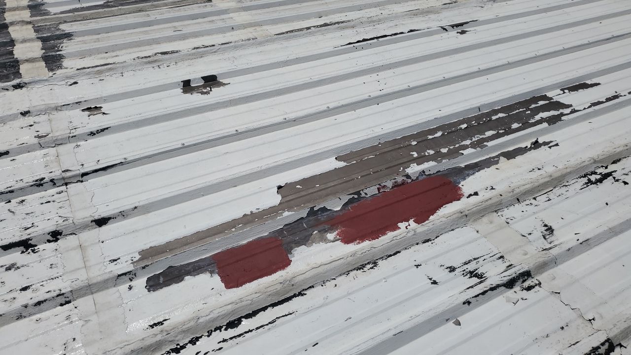Commercial Roofing Installation using GAF 10 Year Acrylic System by Lighthouse Roofing