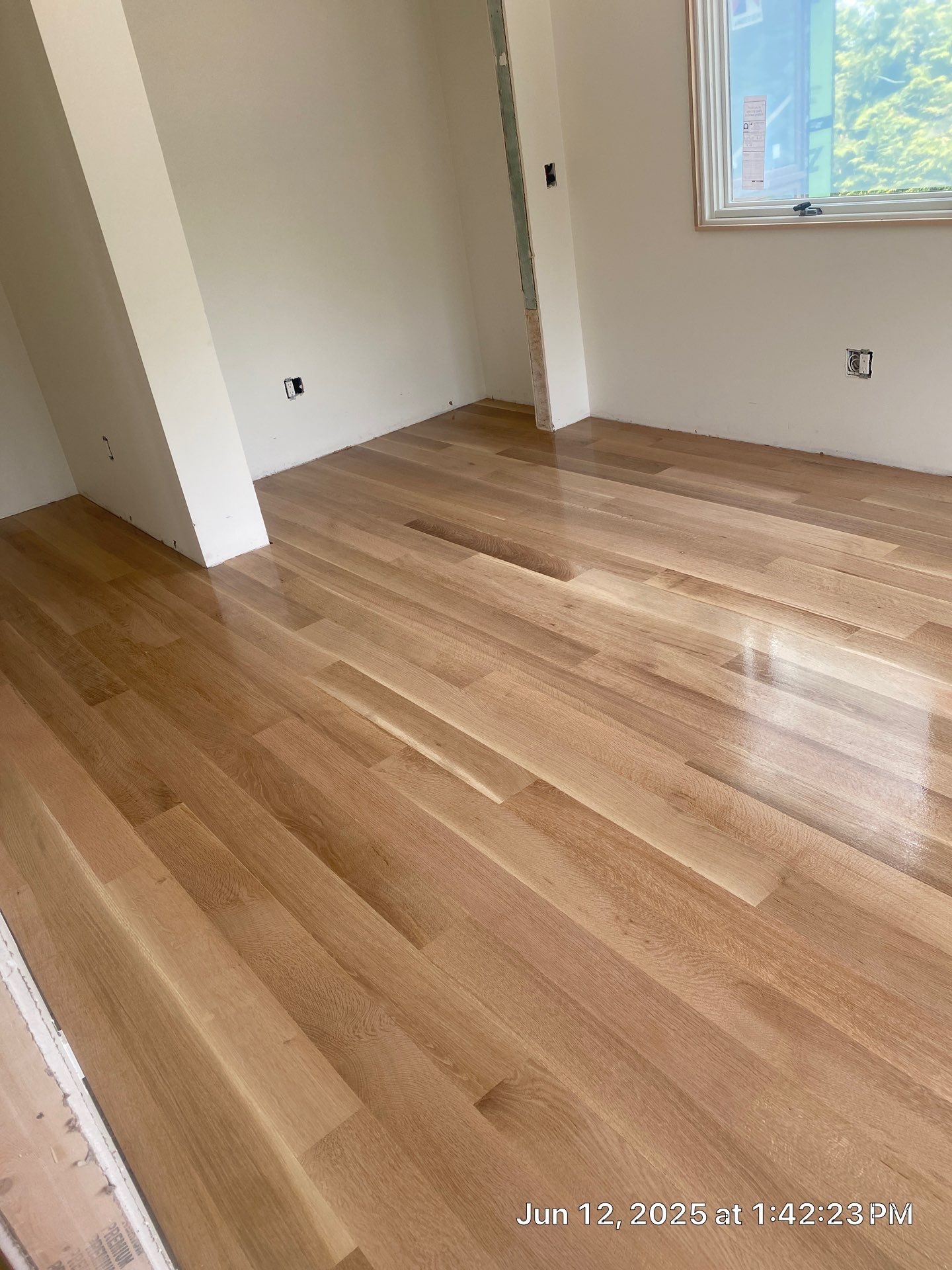 This project has it all!!!! Custom Flooring, Leveling Service, Custom Stair parts and pieces, risers, blue pad cover - all inclusive service from RTB! by RTBaldwin Hardwood Floors
