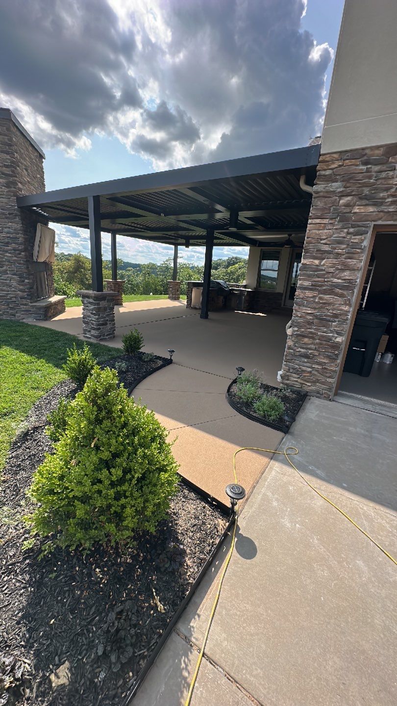 Large Patio + Garage Project in Moon Township by Floors in a Day, Inc