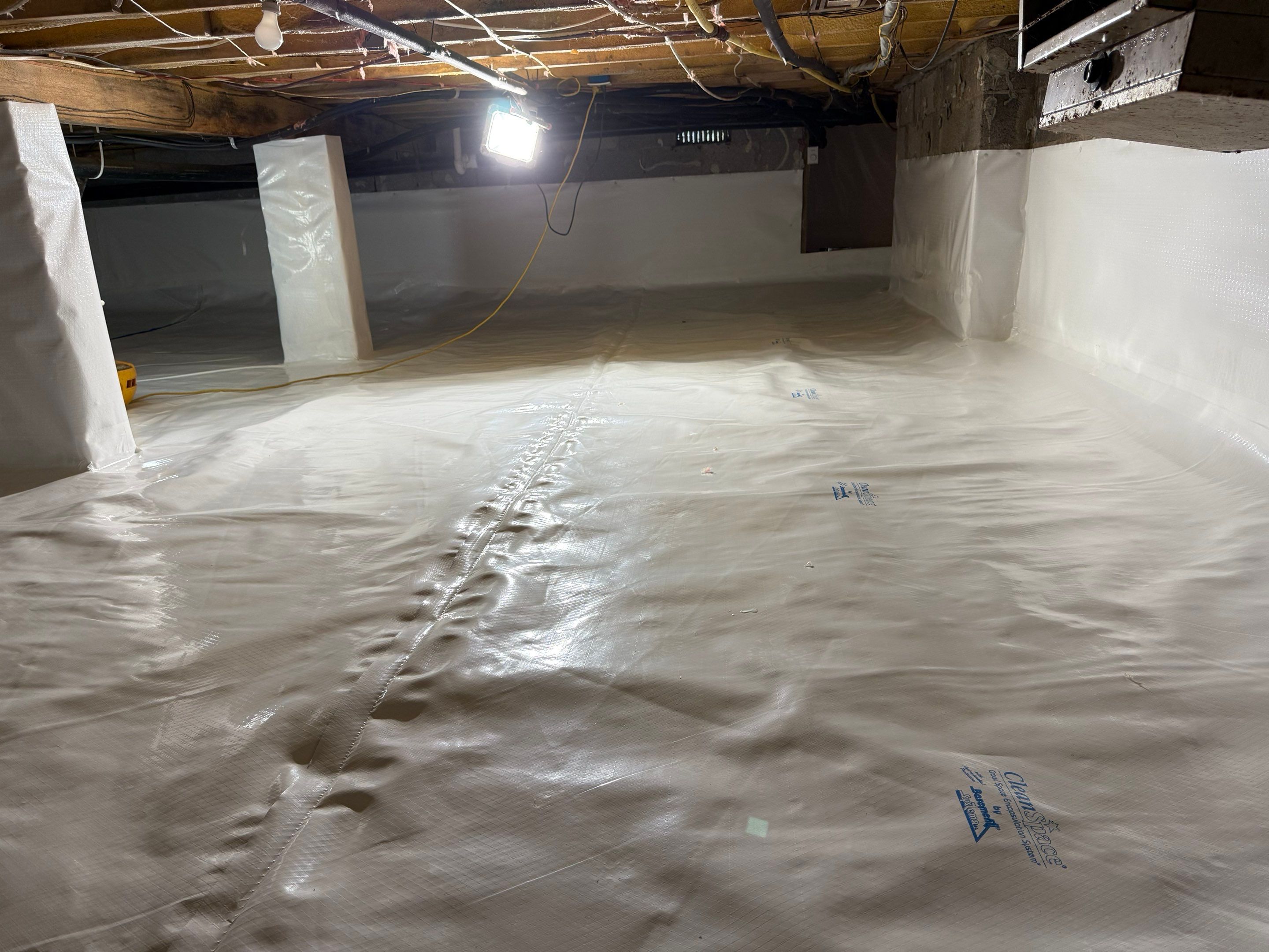 Pocono pines Dry and energy efficient crawlspace. by Burke Home Services