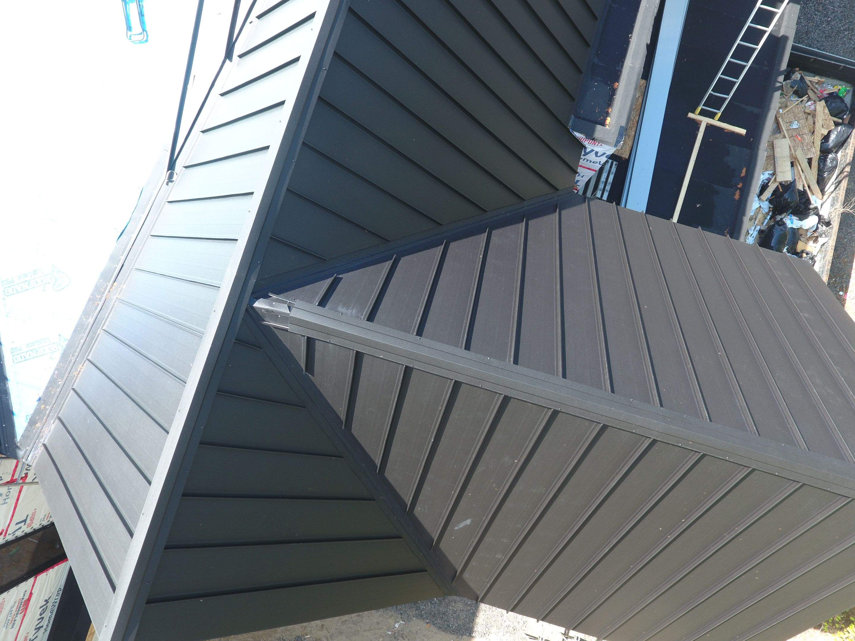 Metal work using 24 Ga Standing Seam Metal by Jay Carter Roofing & Sheet Metal