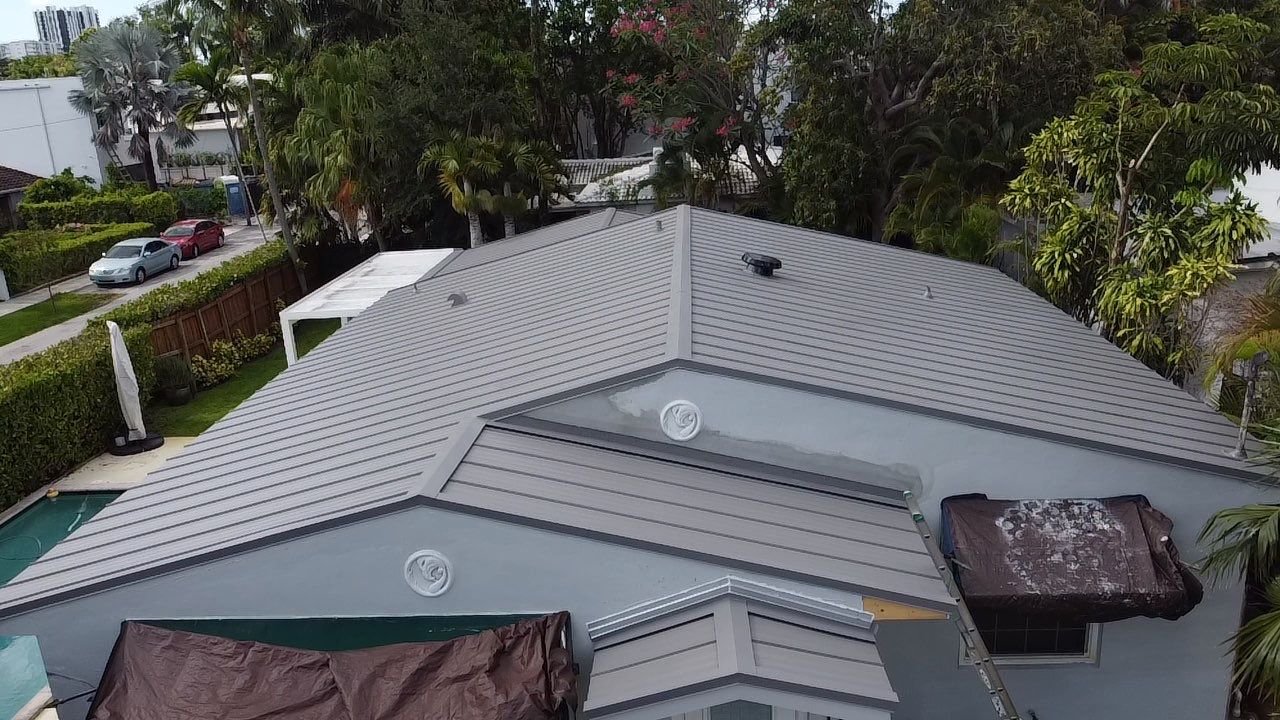 Residential Roofing Installation using 1" Nail strip metal roof by BLUES BROTHERS ROOFING