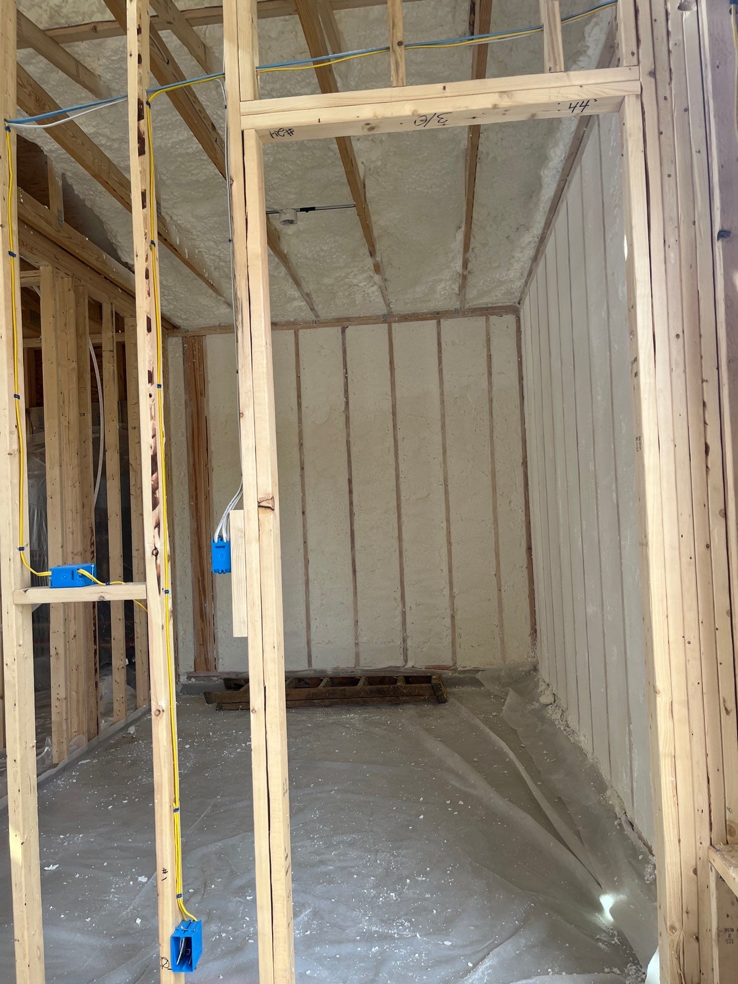 New Construction using open cell spray foam by NYS Foam & Energy