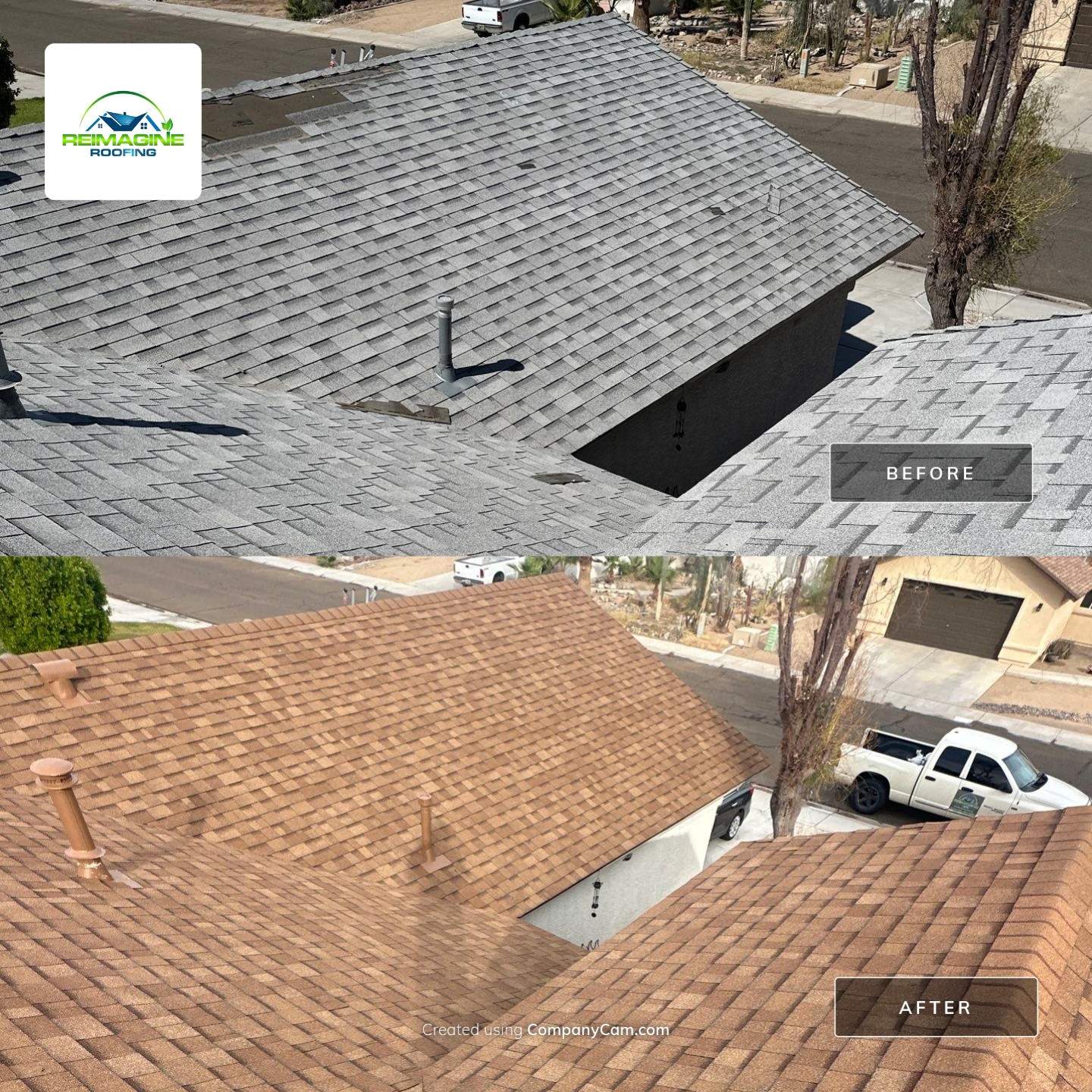 Desert Tan Shingles by Reimagine Roofing