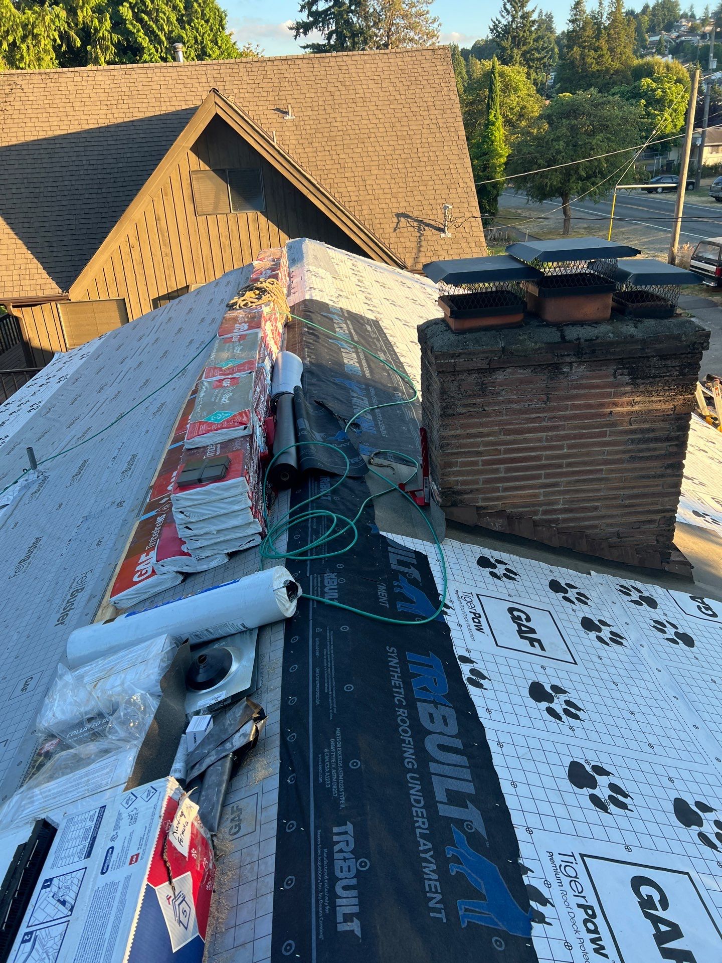 Residential Roofing Installation using GAF HDZ Shingles by Roofing Formula LLC