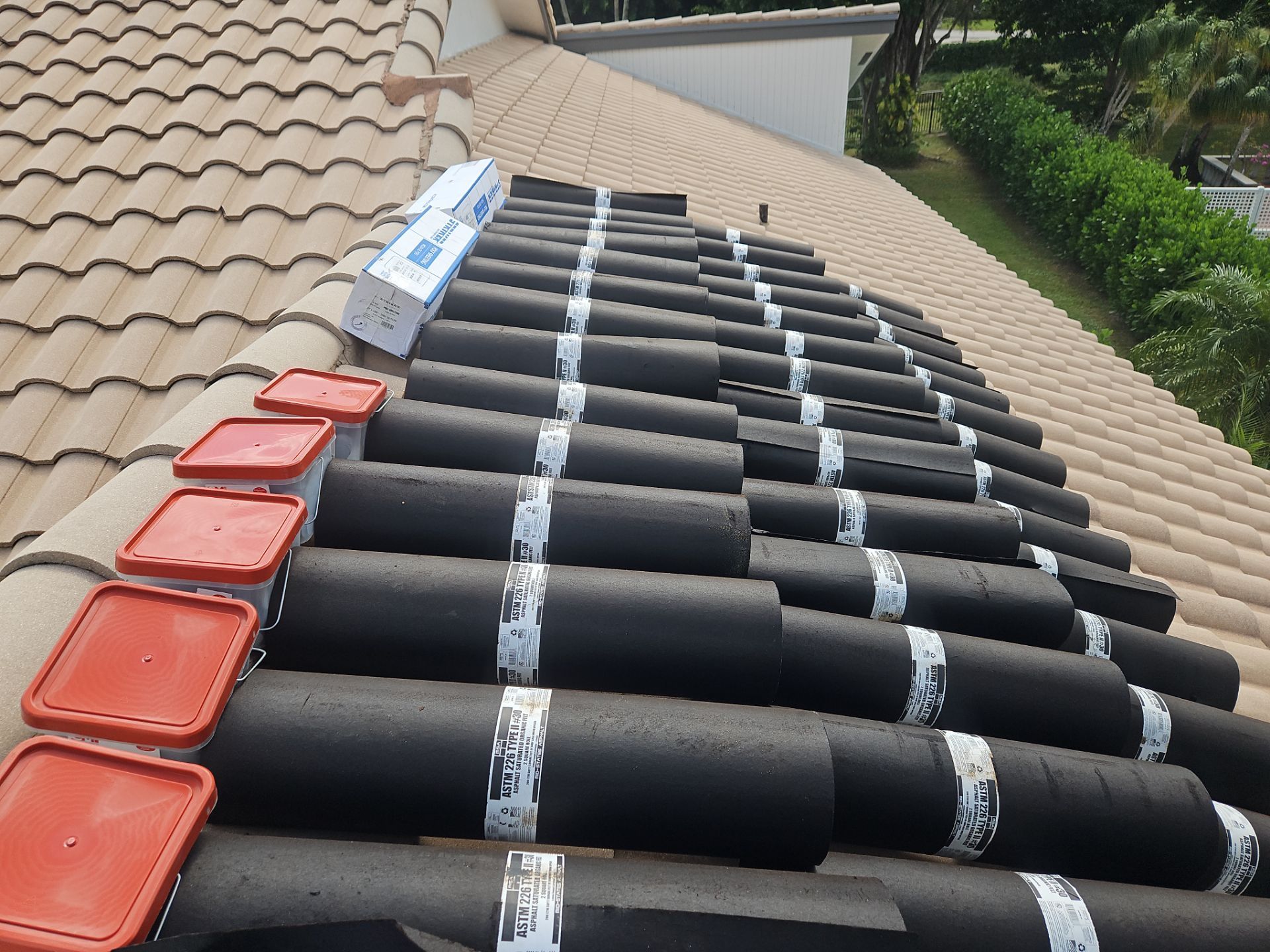 Residential Roofing Installation using 1" Nail strip metal roof by BLUES BROTHERS ROOFING