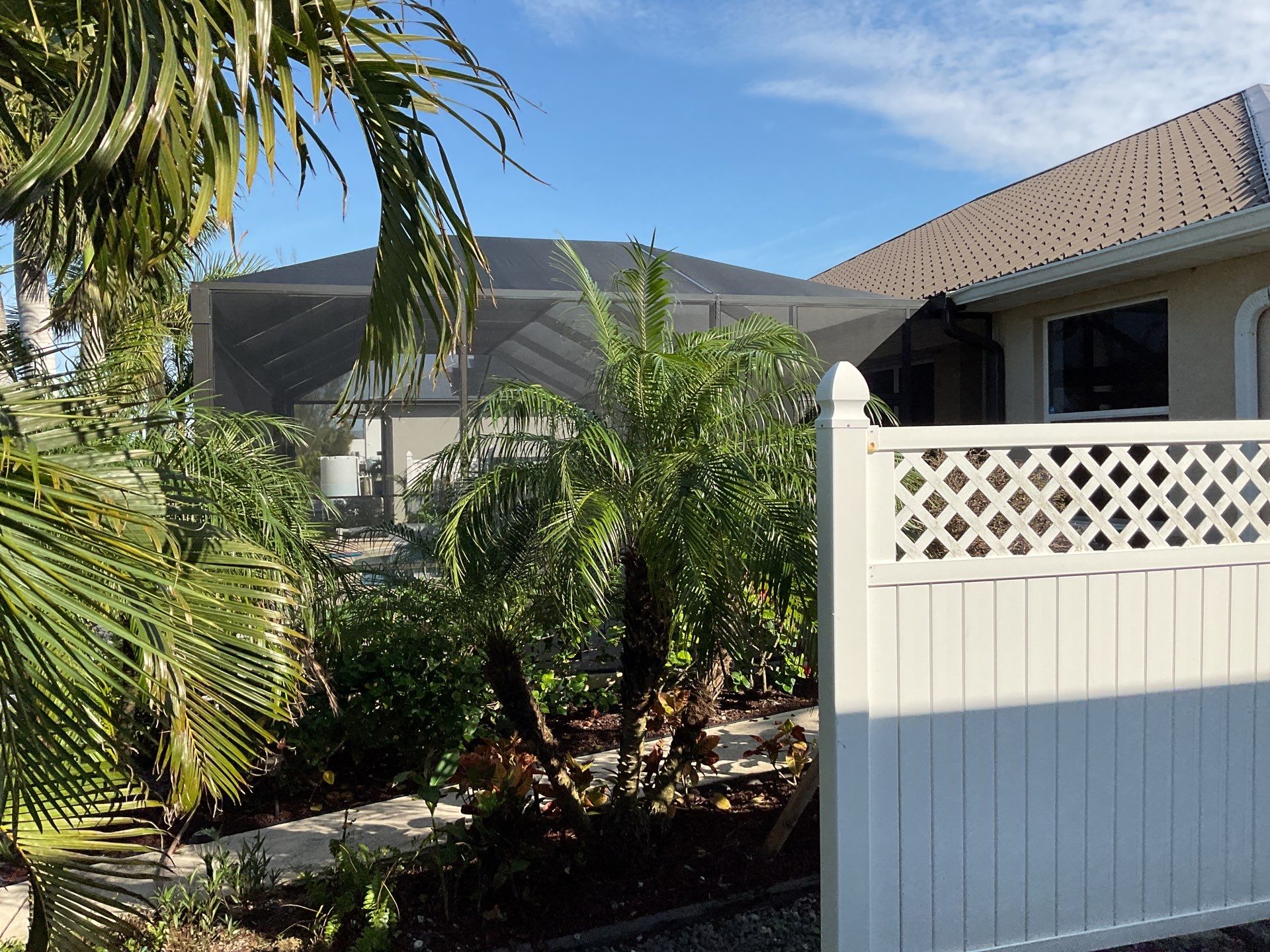 Brown Seamless Gutters Installation in Cape Coral FL by Gutter Professors
