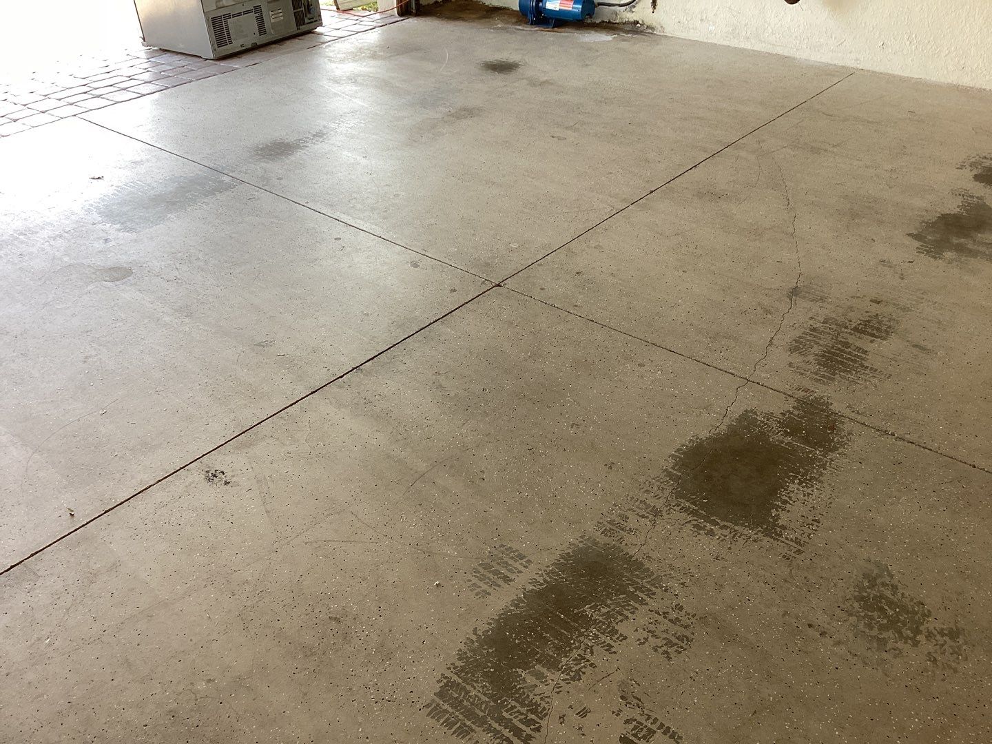 Garage using Slate Stone by Amvet concrete coatings llc