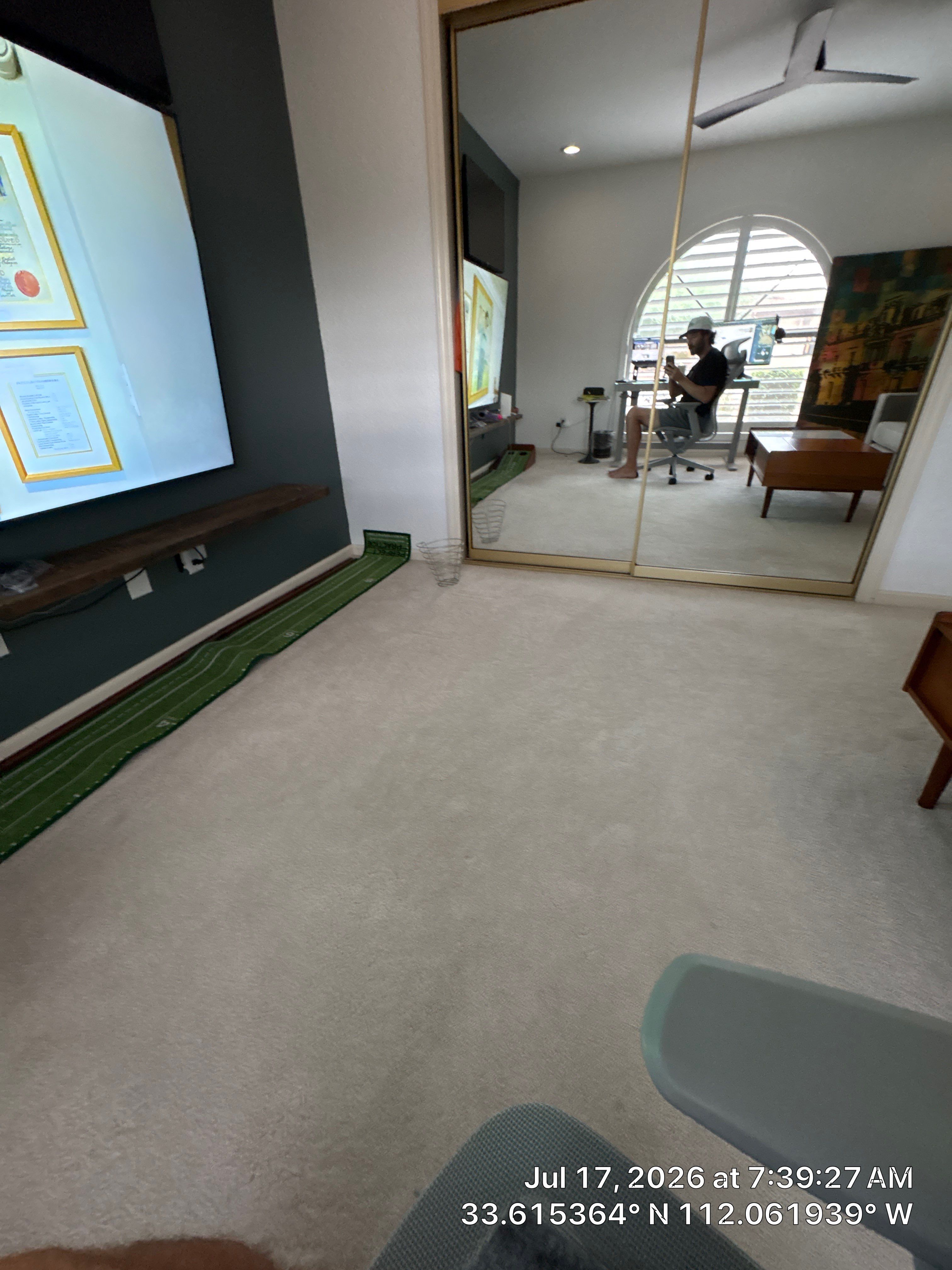 Custom Home Office and Multi-Media Room Renovation in Phoenix by CompanyCam Sales Demo