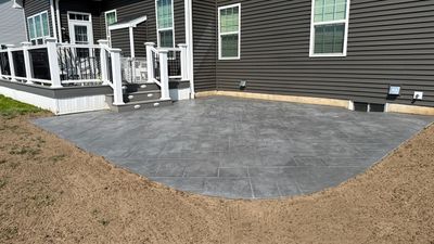 Majestic Ashlar stamped concrete patio 