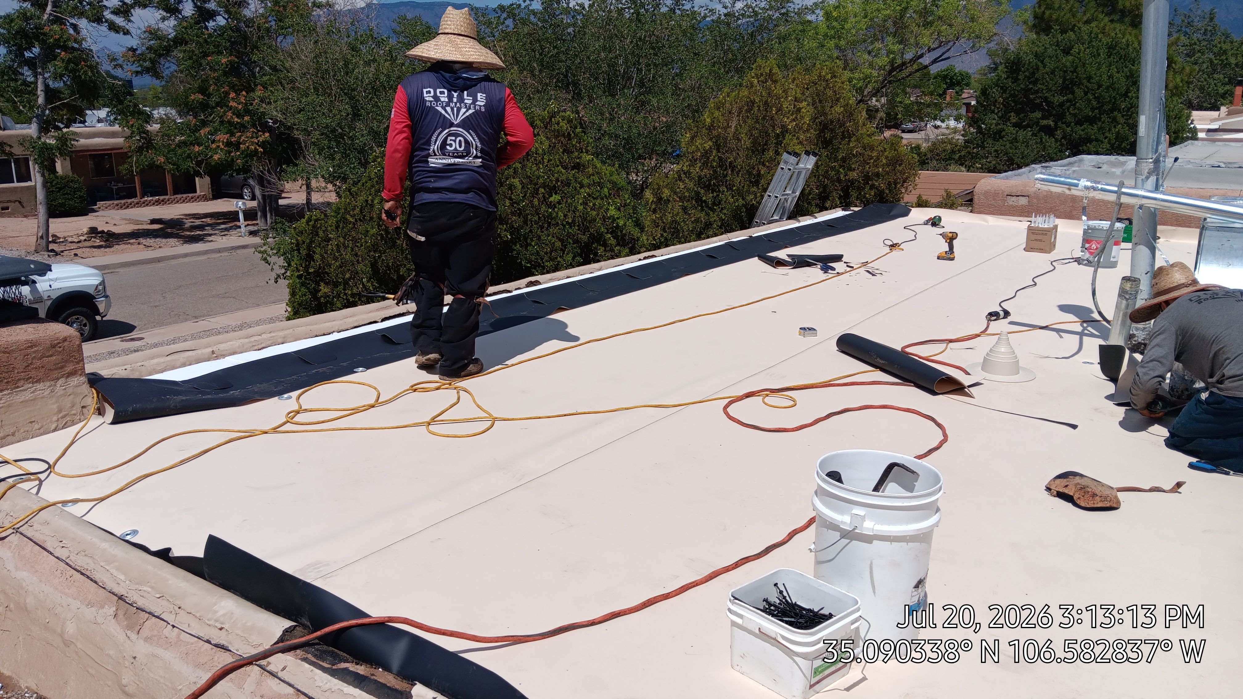 Albuquerque TPO Roof Replacement With EPS Taper slope by Doyle Roof Masters Inc