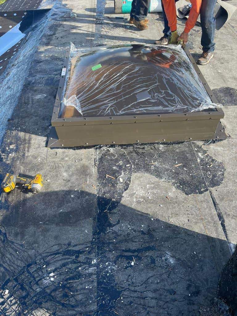 Complete Chimney Rebuild + Tile & Flat Re-Roof  by Morton Roofing, Inc.