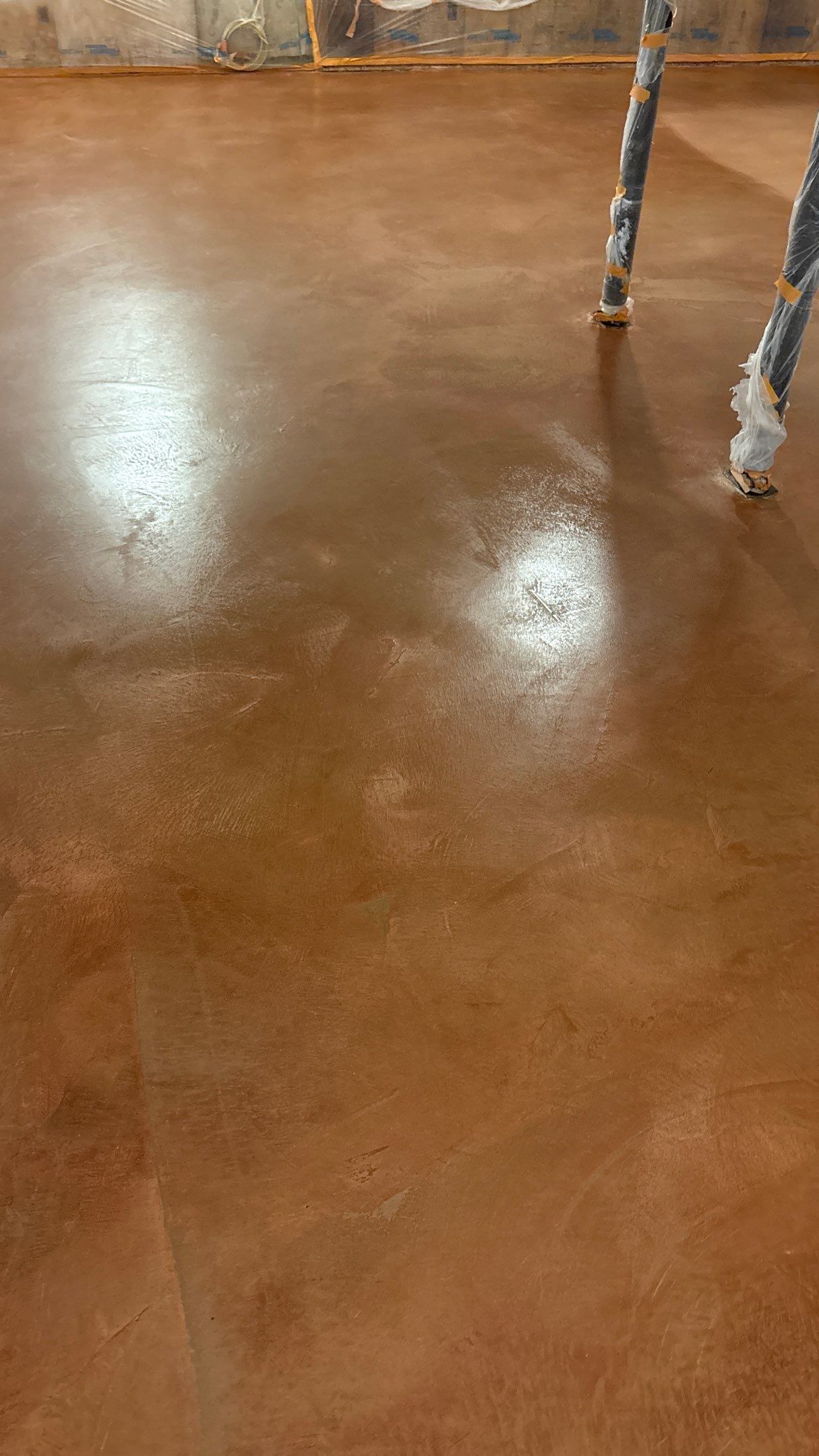 Basement Floor Remodel with Haven Reno KC by Big Red Decorative Concrete, LLC