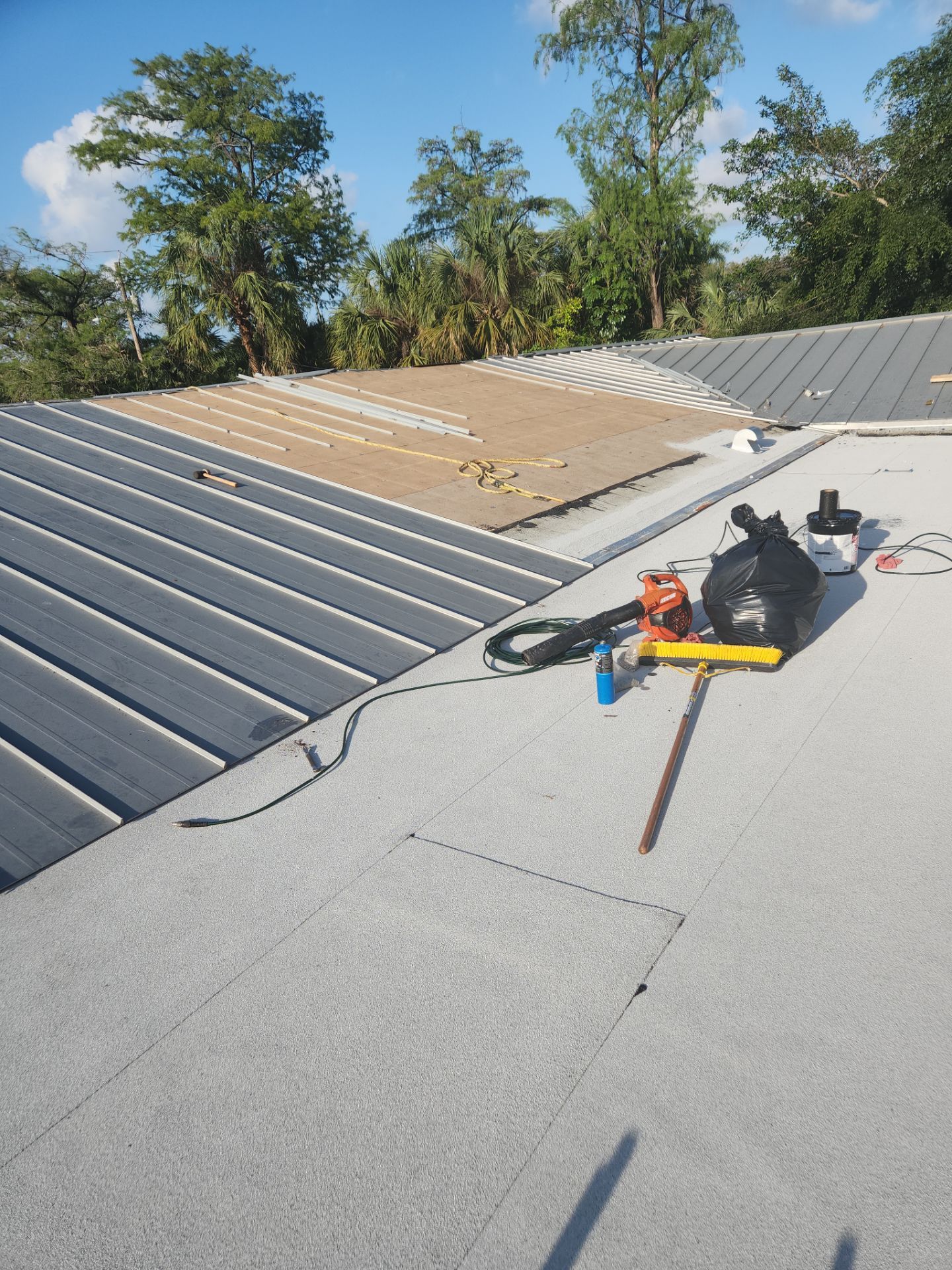 Flat Roof Replacement and Fascia Repair in Margate by Aastro Roofing