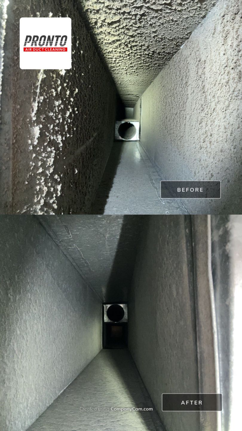 Air duct cleaning using Hypervac by Pronto Air Duct Cleaning