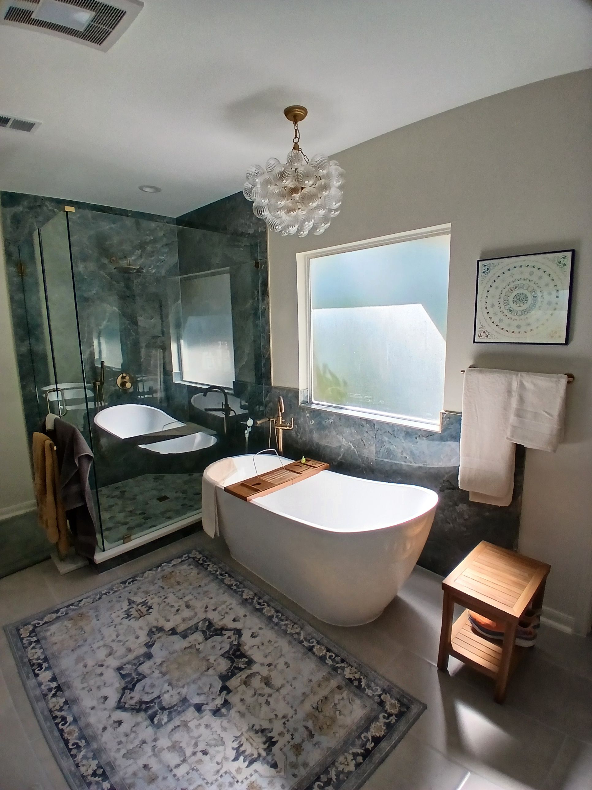 Stone Oak Master Bathroom Remodel with Freestanding Tub & Walk-In Shower by Legacy Bath and Kitchen