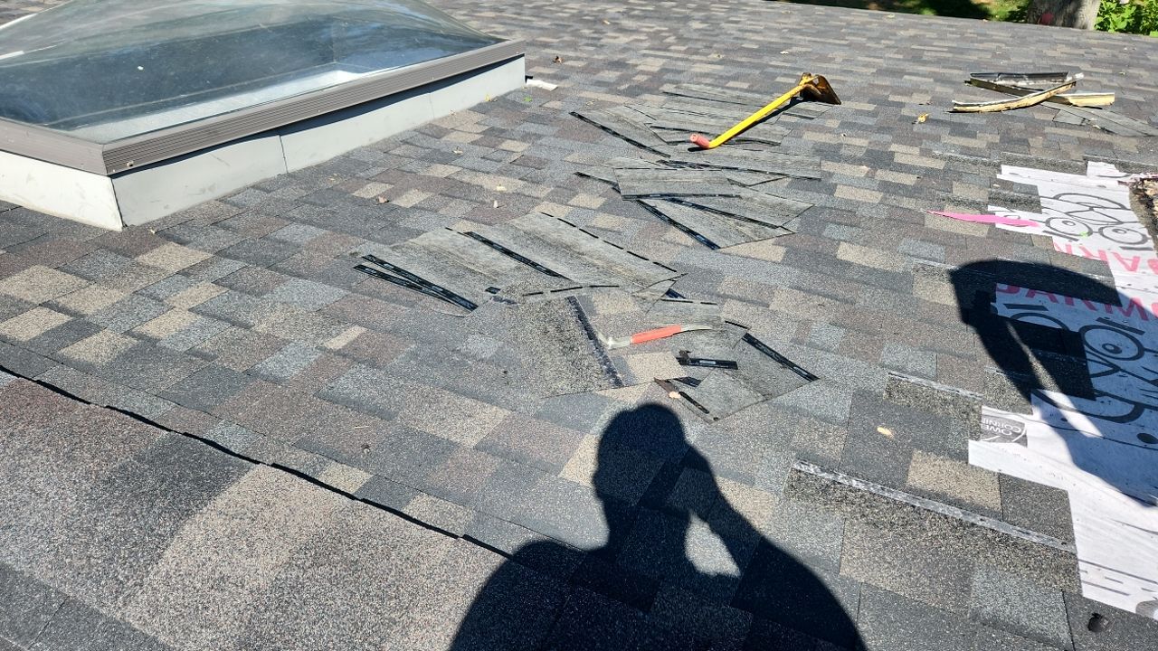 Residential Roofing Installation using Owens Corning TruDefinition Duration Designer - Black Sable by A Plus Exterior