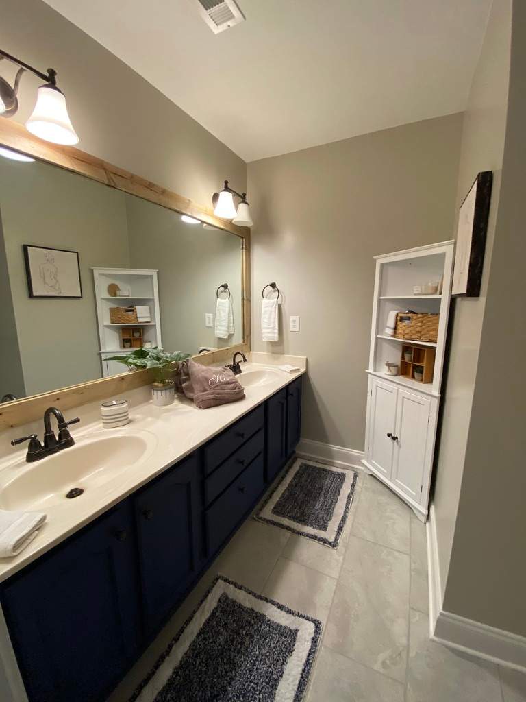 Russet Master Bath by Pillar and Pine