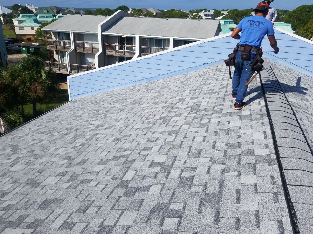 Residential Roofing Installation using Roof Replacement by American Roofing & Construction LLC