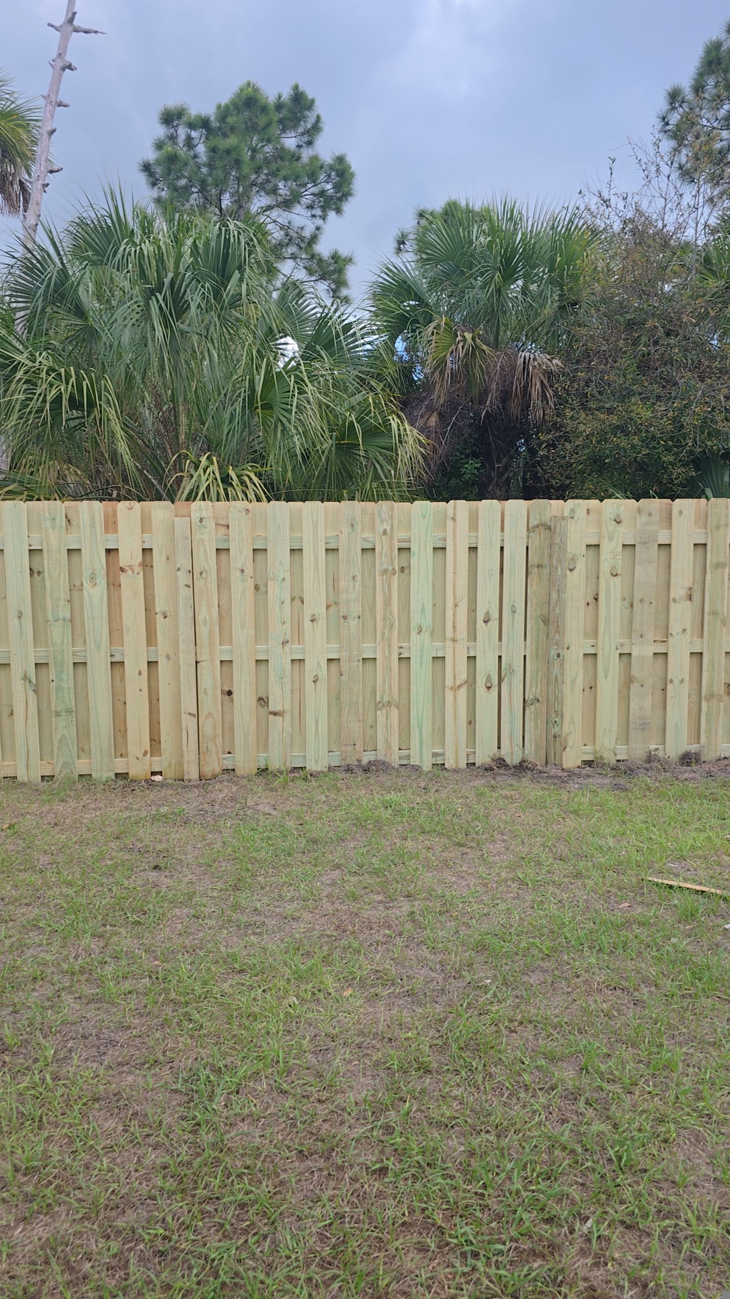 Wood Shadowbox Install in North Port by True Fence LLC