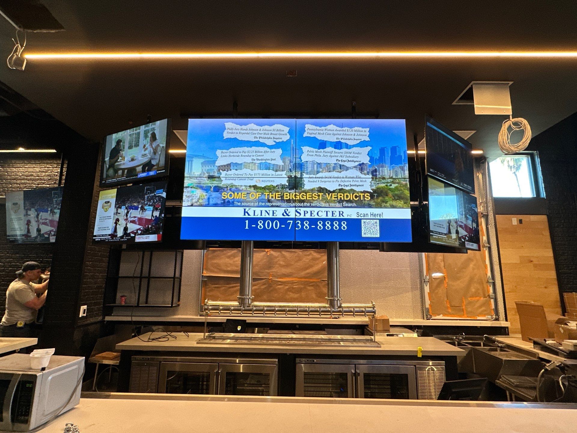 New Sports bar AV Install by AVSi