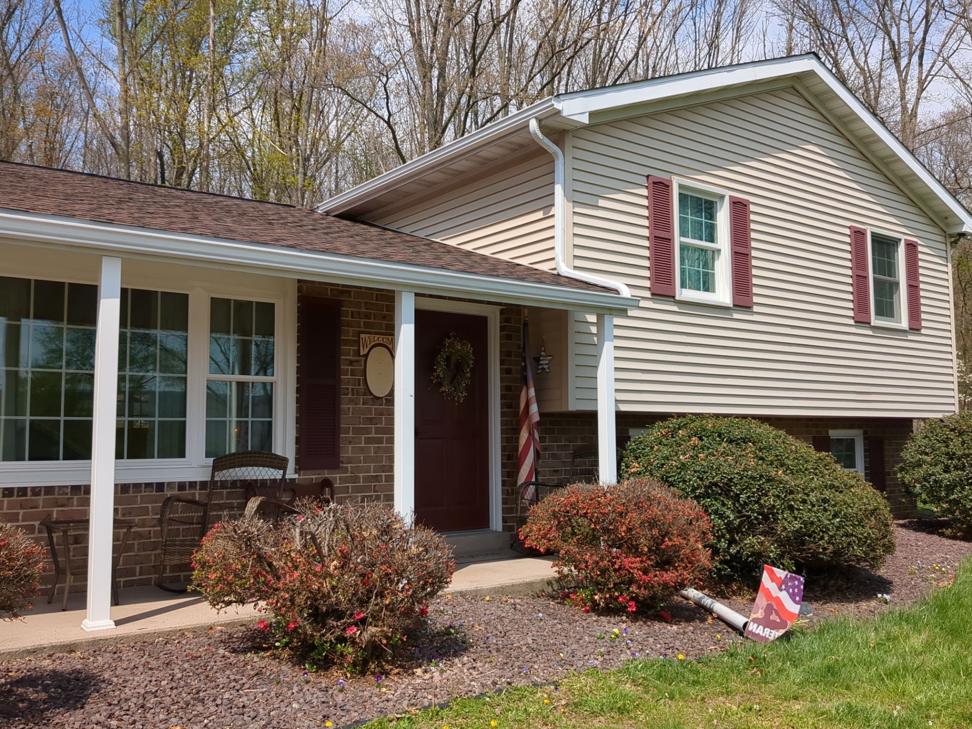 GAF Timberline Shingle Replacement and Porch Roof Construction in Tower City by Esh Builders