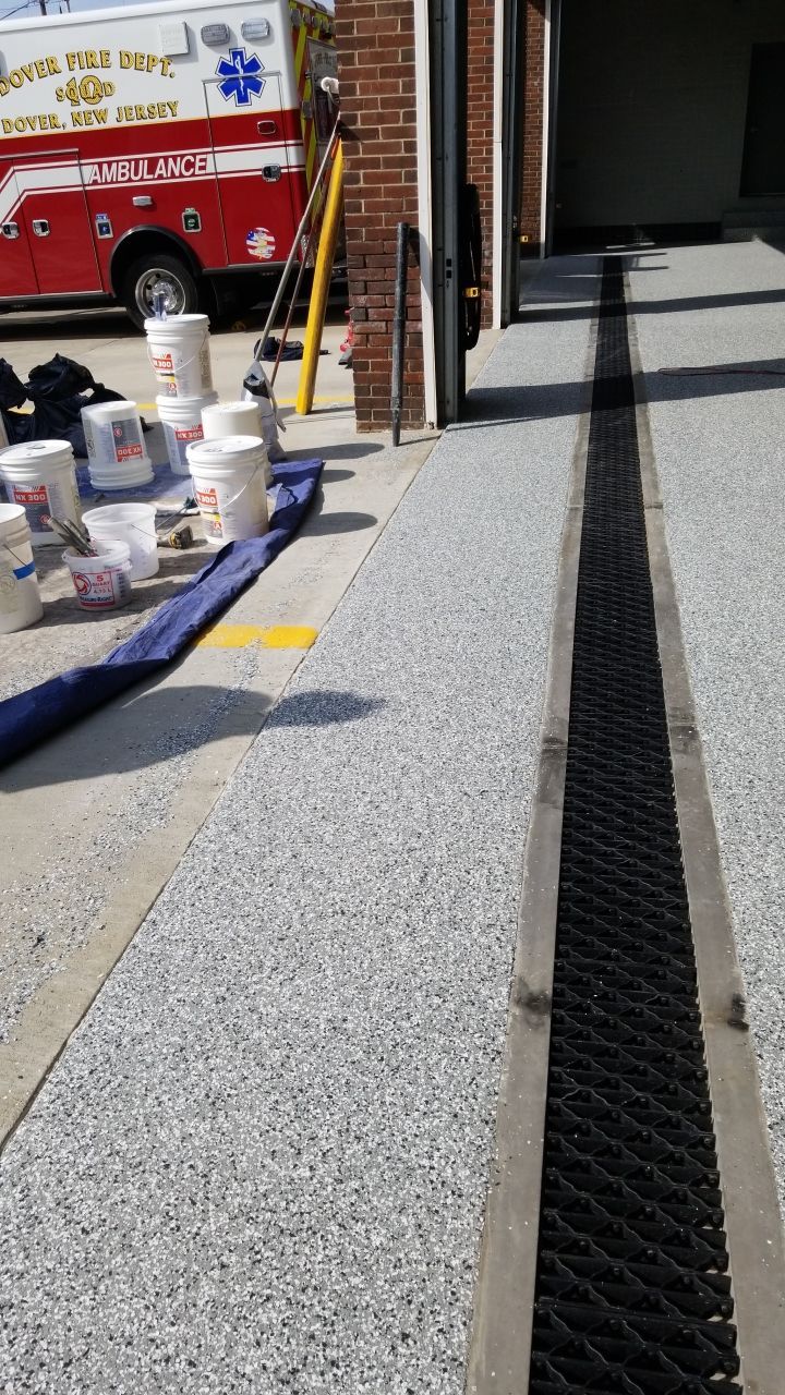 Dover Firehouse with their new Smoke Floor! by Spectrum Painting, LLC