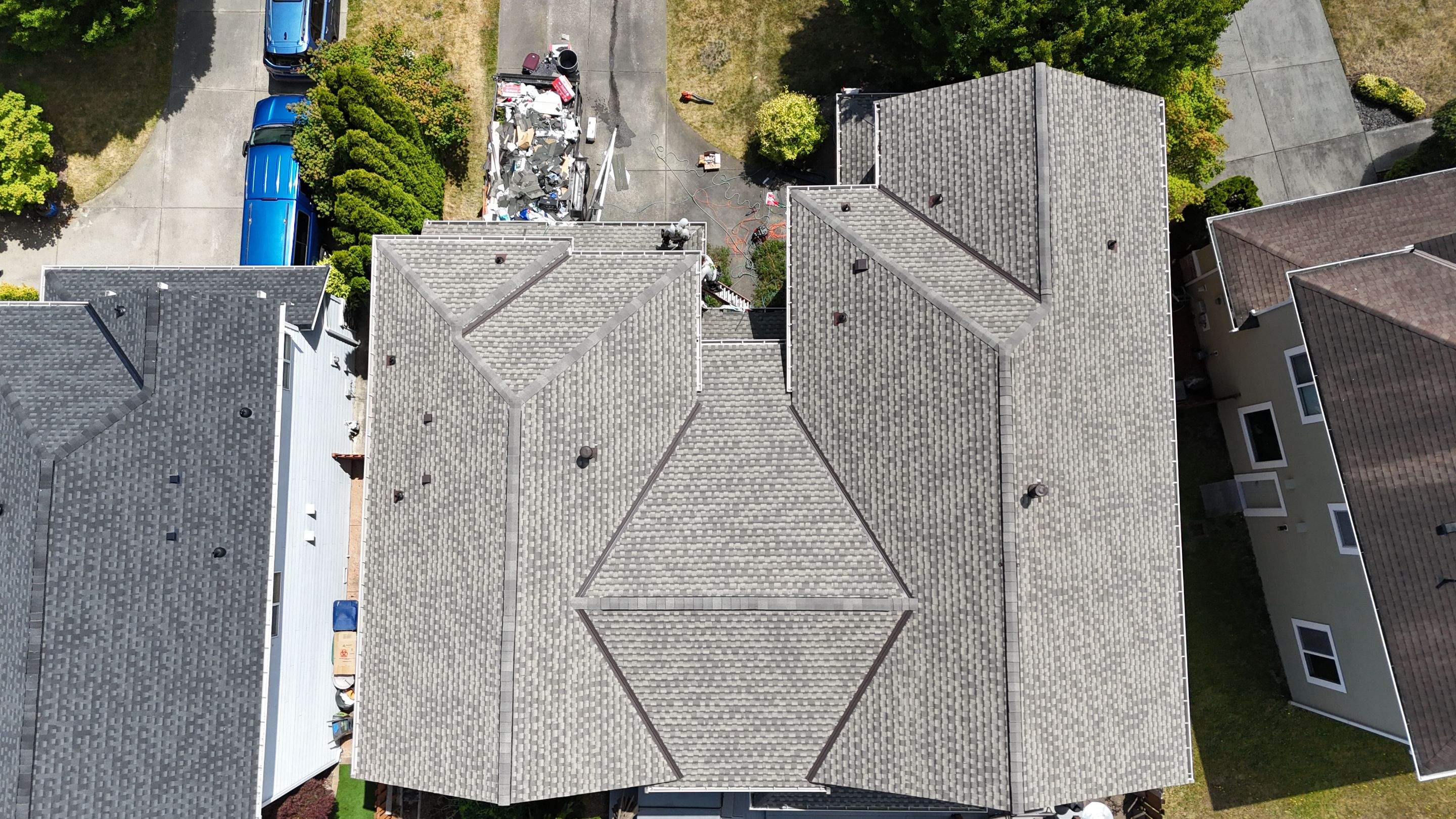Residential Roofing Installation using GAF UHDZ Shingles by Roofing Formula LLC