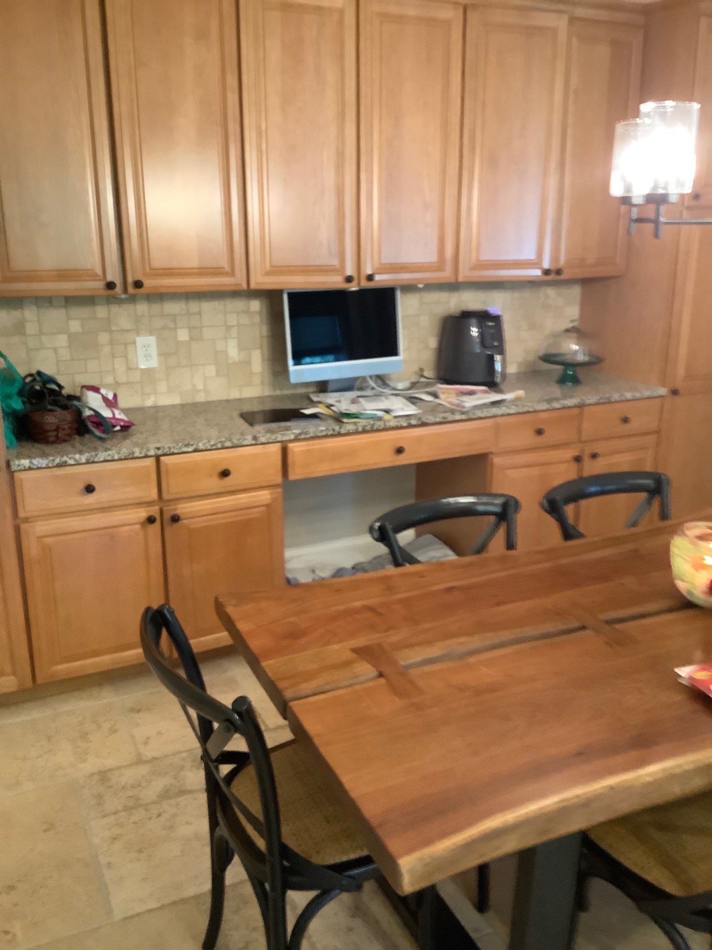 Kitchen Cabinet Painting  by Dennis Moffitt Painting