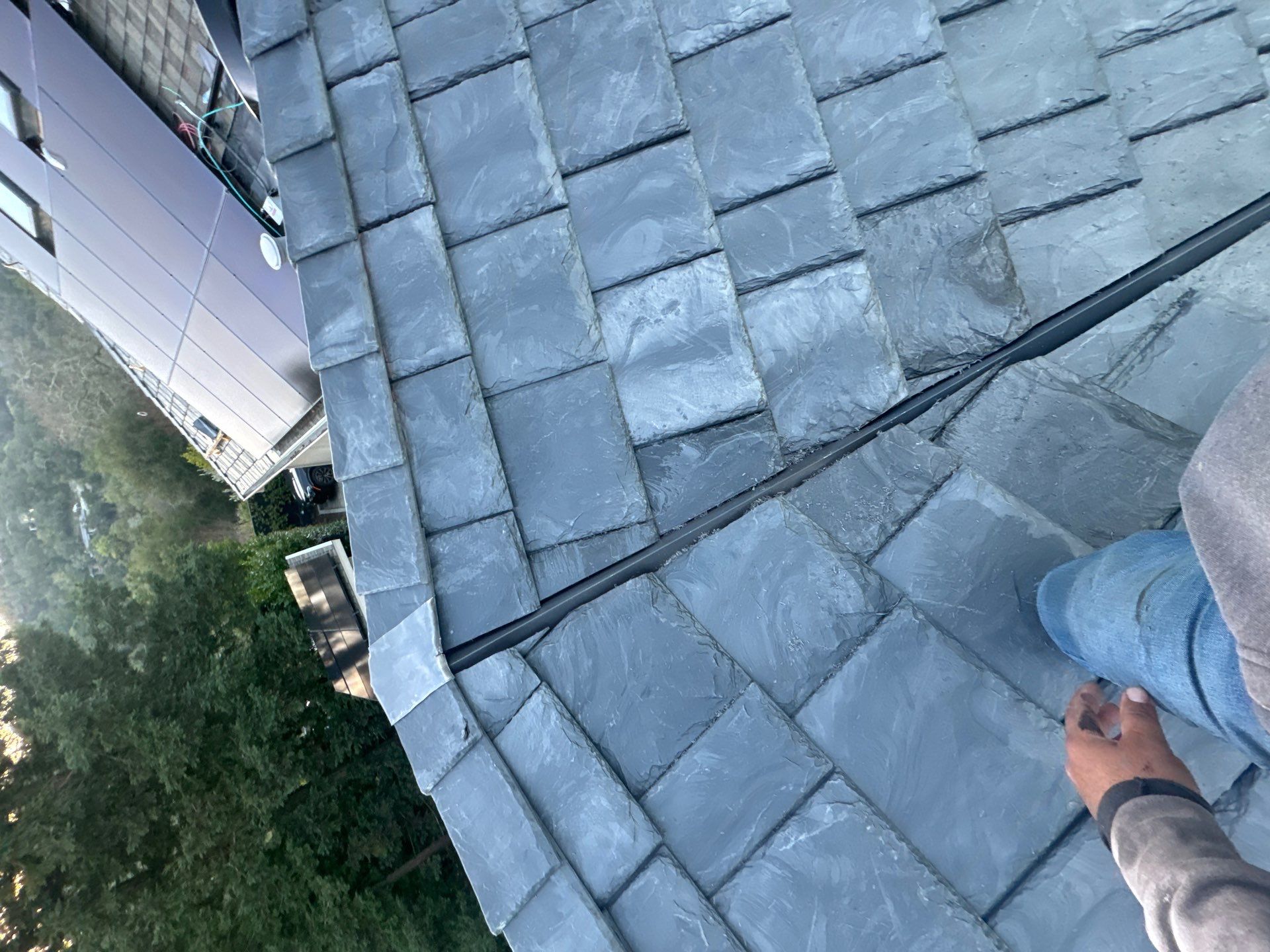 Residential Roofing Installation using Slate by Acker Roofing