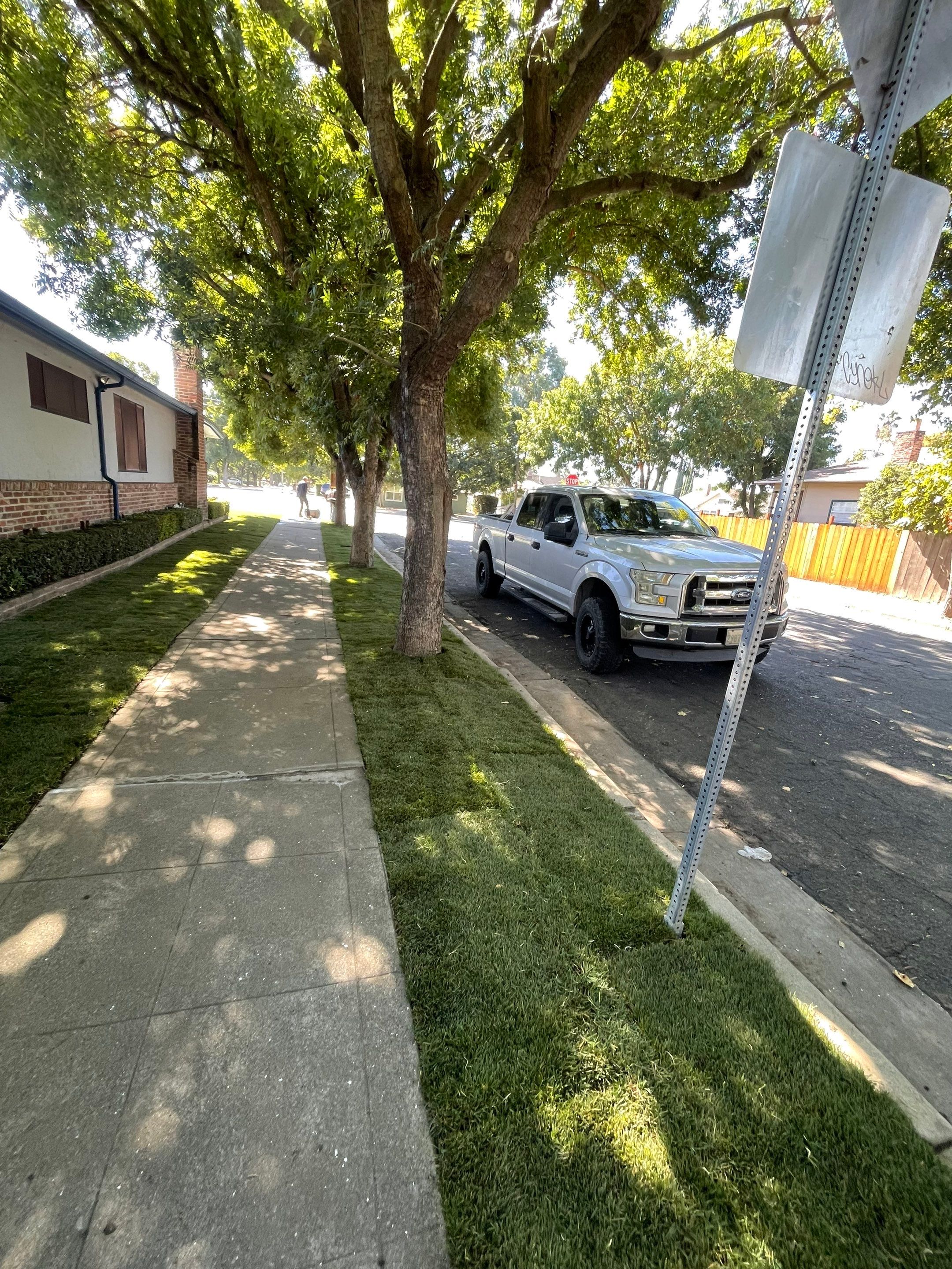 Project in Stockton by A - G Sod Farms