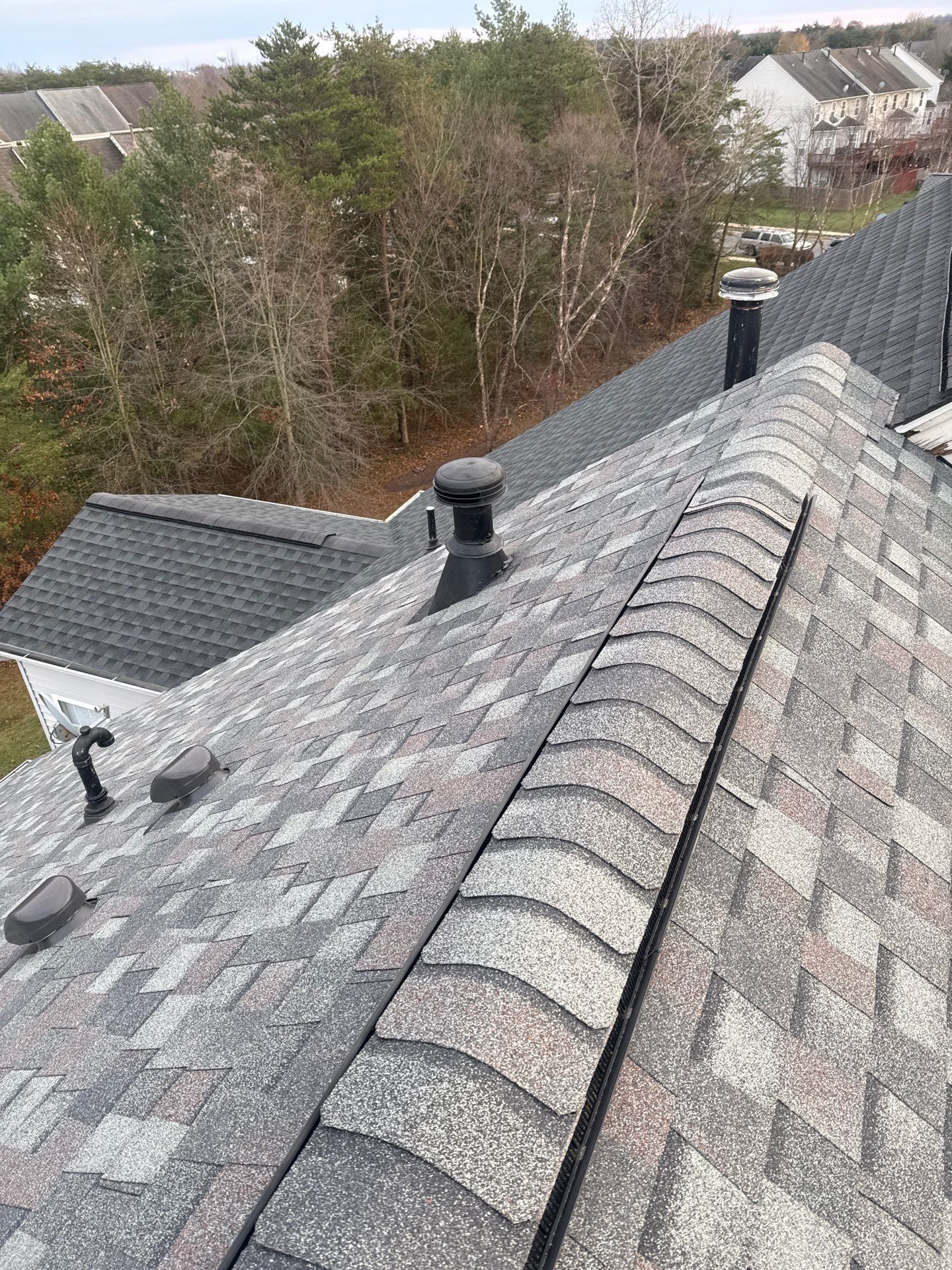 Bristow: Residential Roof Replacement with CertainTeed Landmark Pro in Max Def Colonial Slate by RM Banning, Inc.
