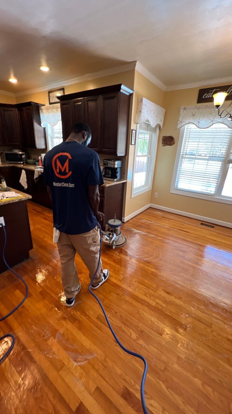 Hardwood Renewal  using Finish Em by Monster Clean