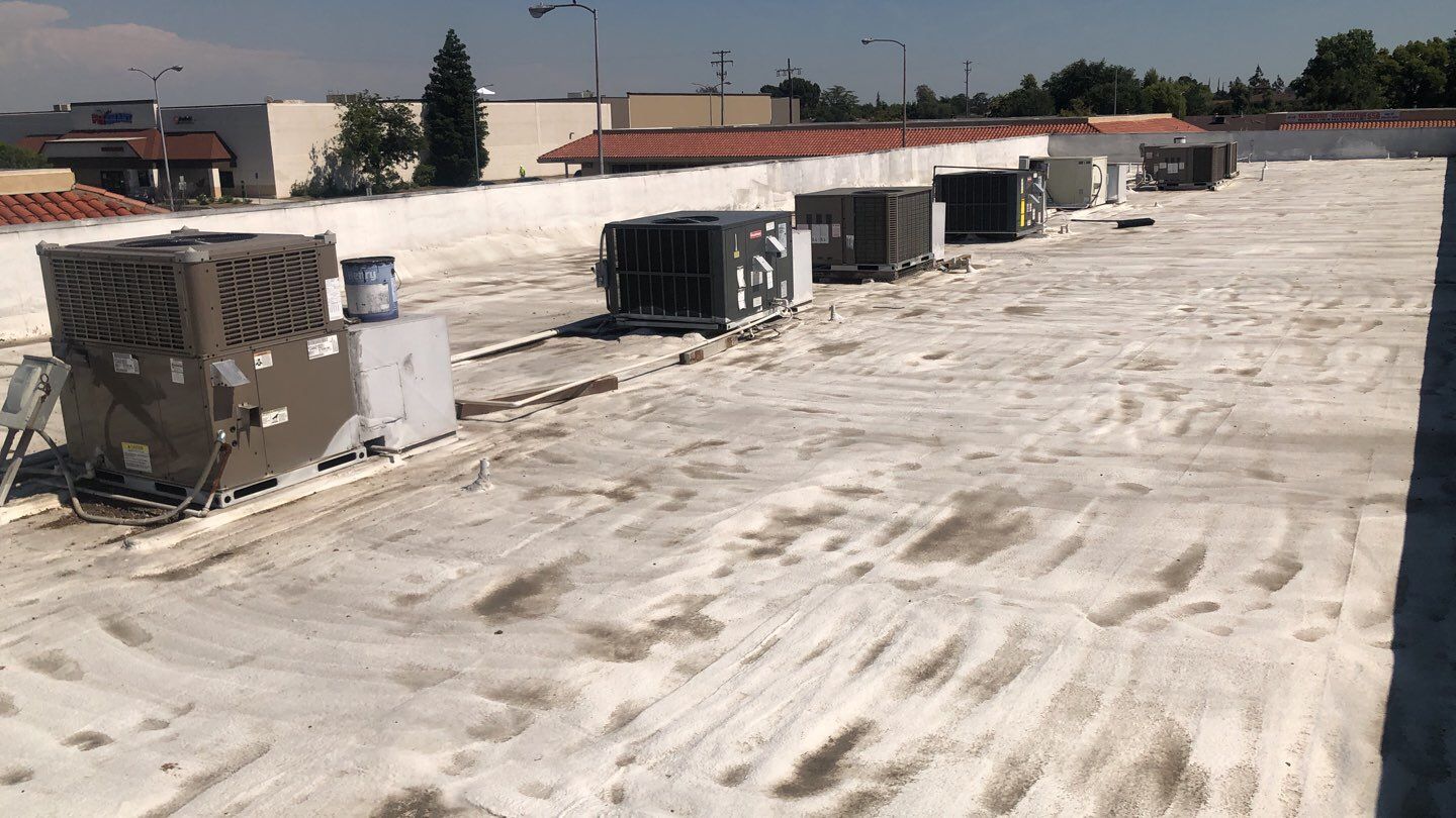 Reburbish existing spray foam job by Straight Edge Roofing Inc