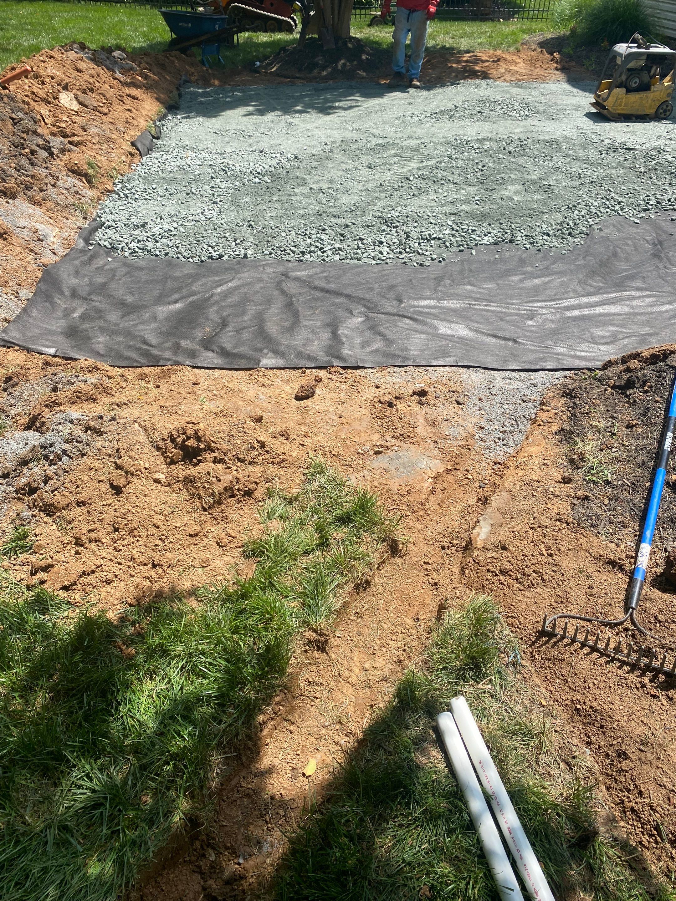 Backyard Transformation using Techo-Bloc Pavers by The Smet Companies, LLC