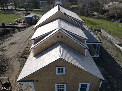 Cedar Roofing, Siding, Copper Gutters - Private Residence 