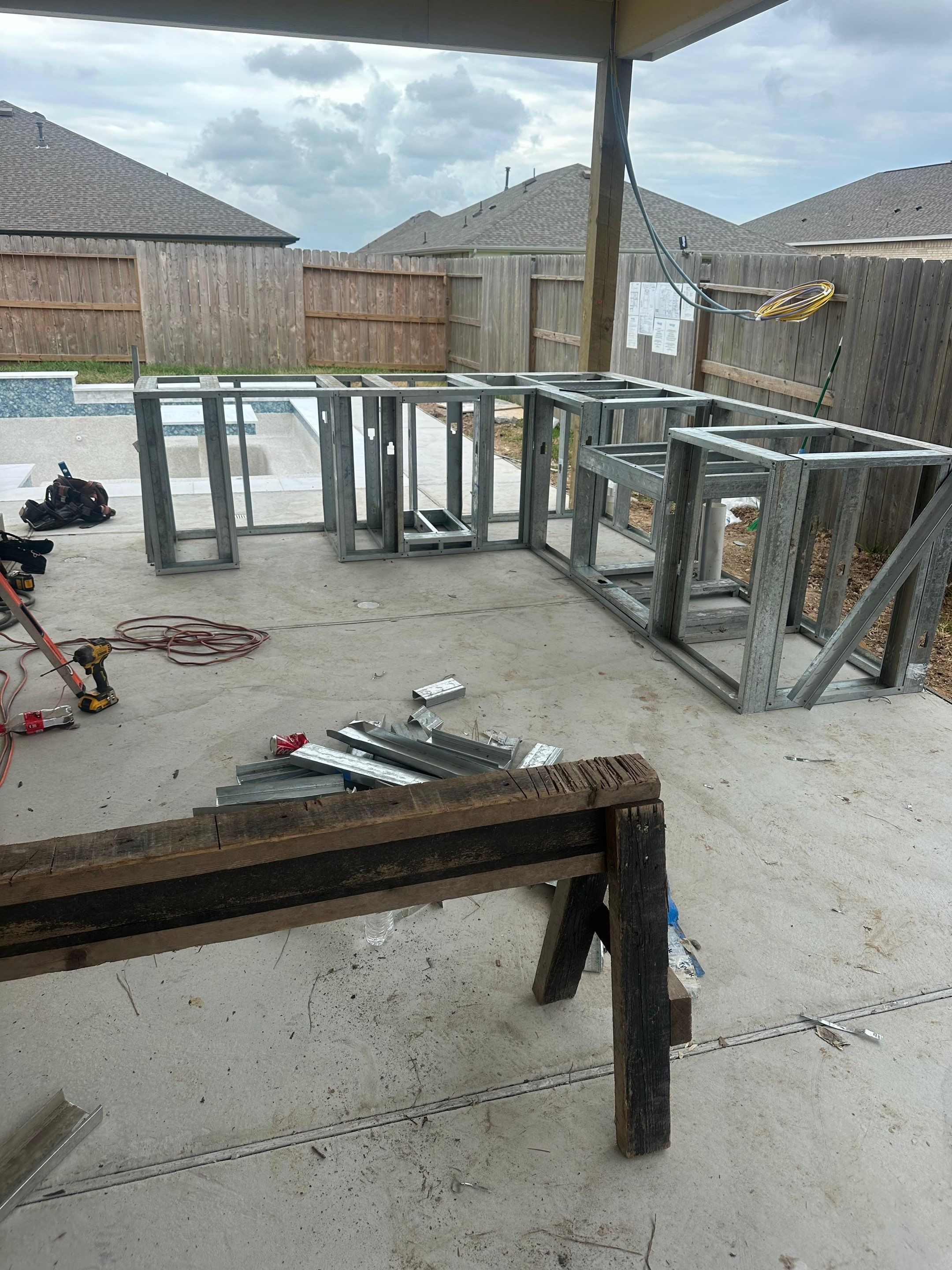 Patio and Summer Kitchen in Texas city by SophAlx LLC