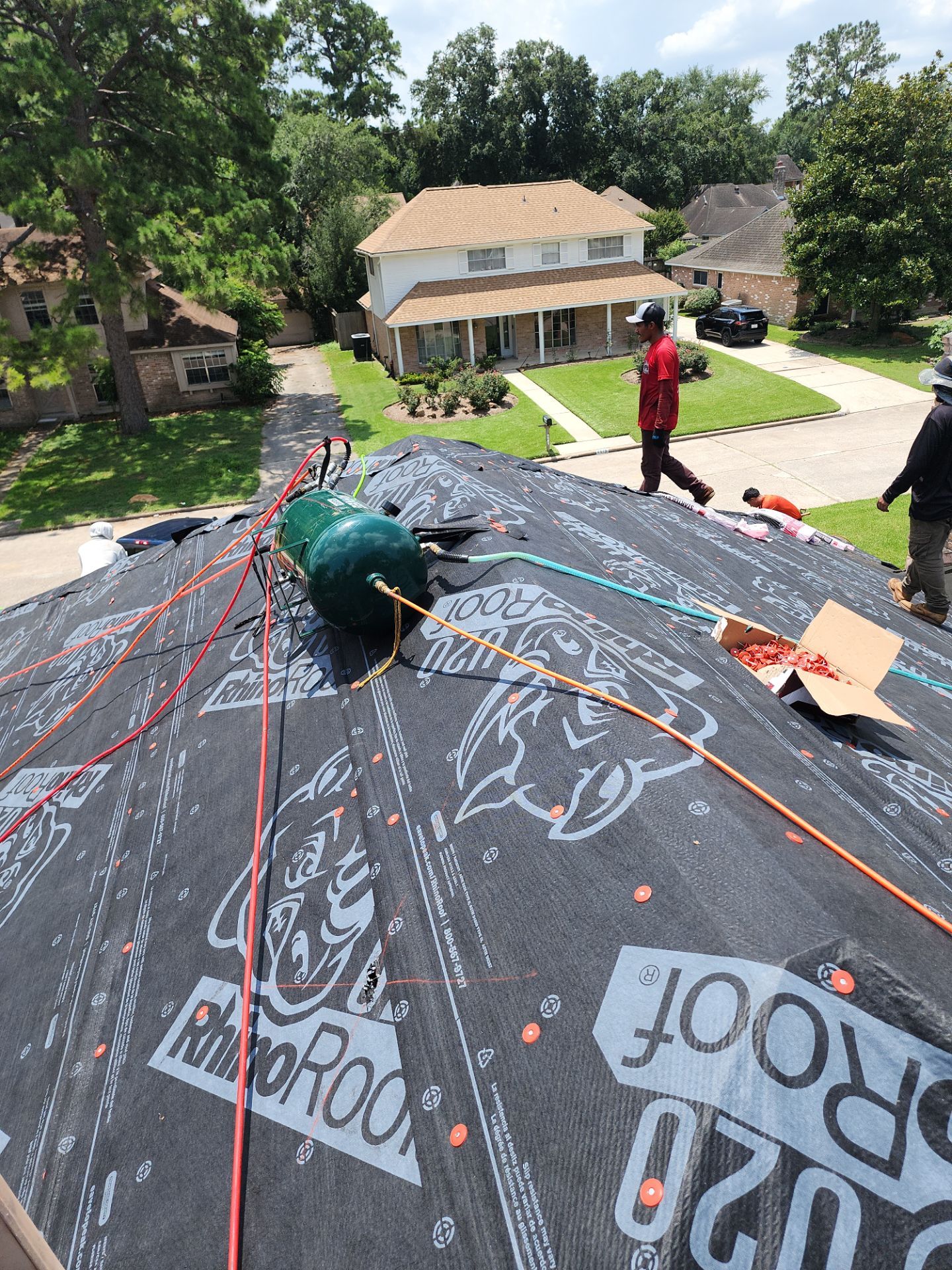 Residential Roofing Installation using Owen's Corning Duration (Lifetime) Shingles by Roof Repair Company