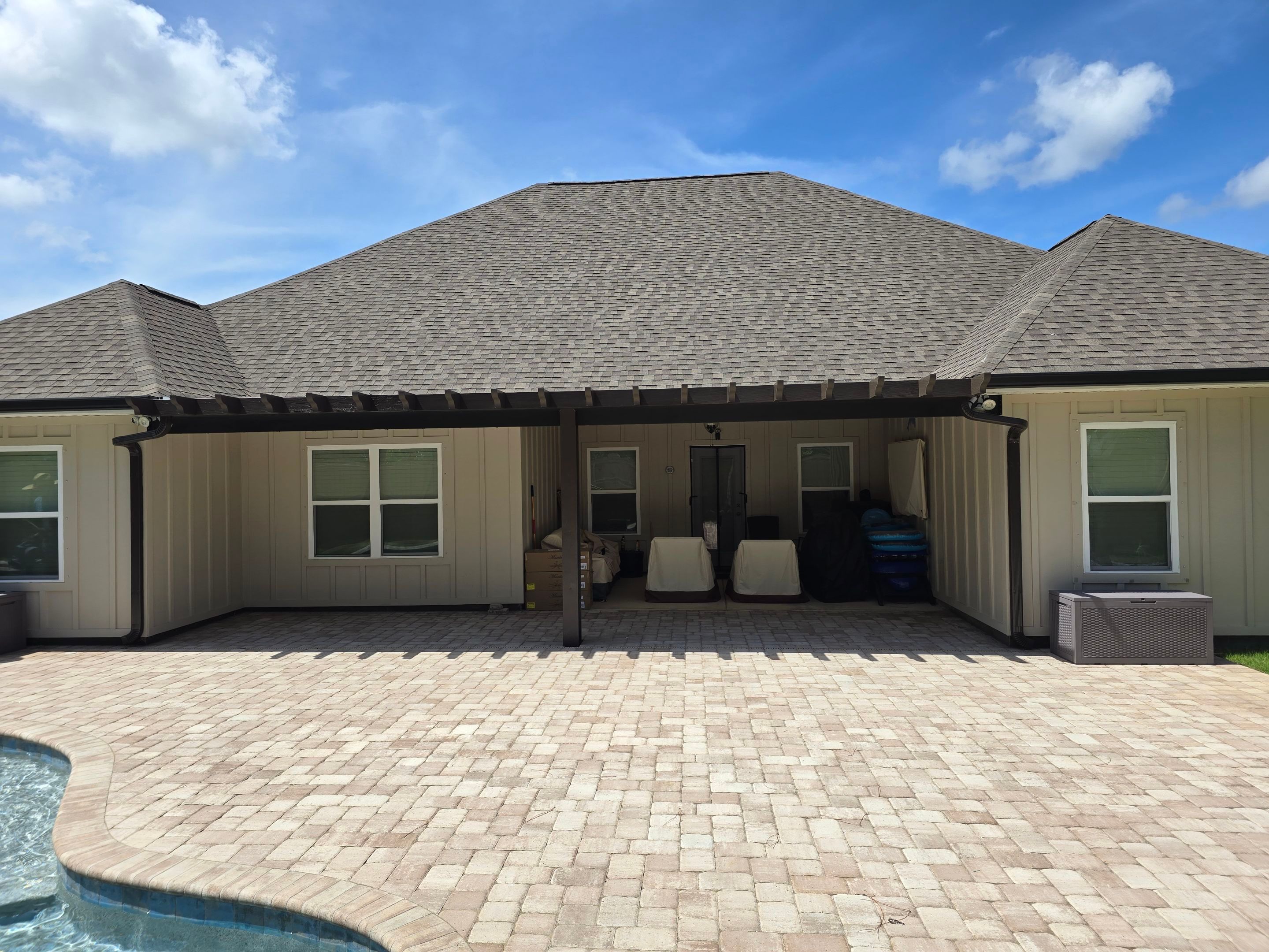 Patio Cover using Colorbeam by Titan Sunrooms