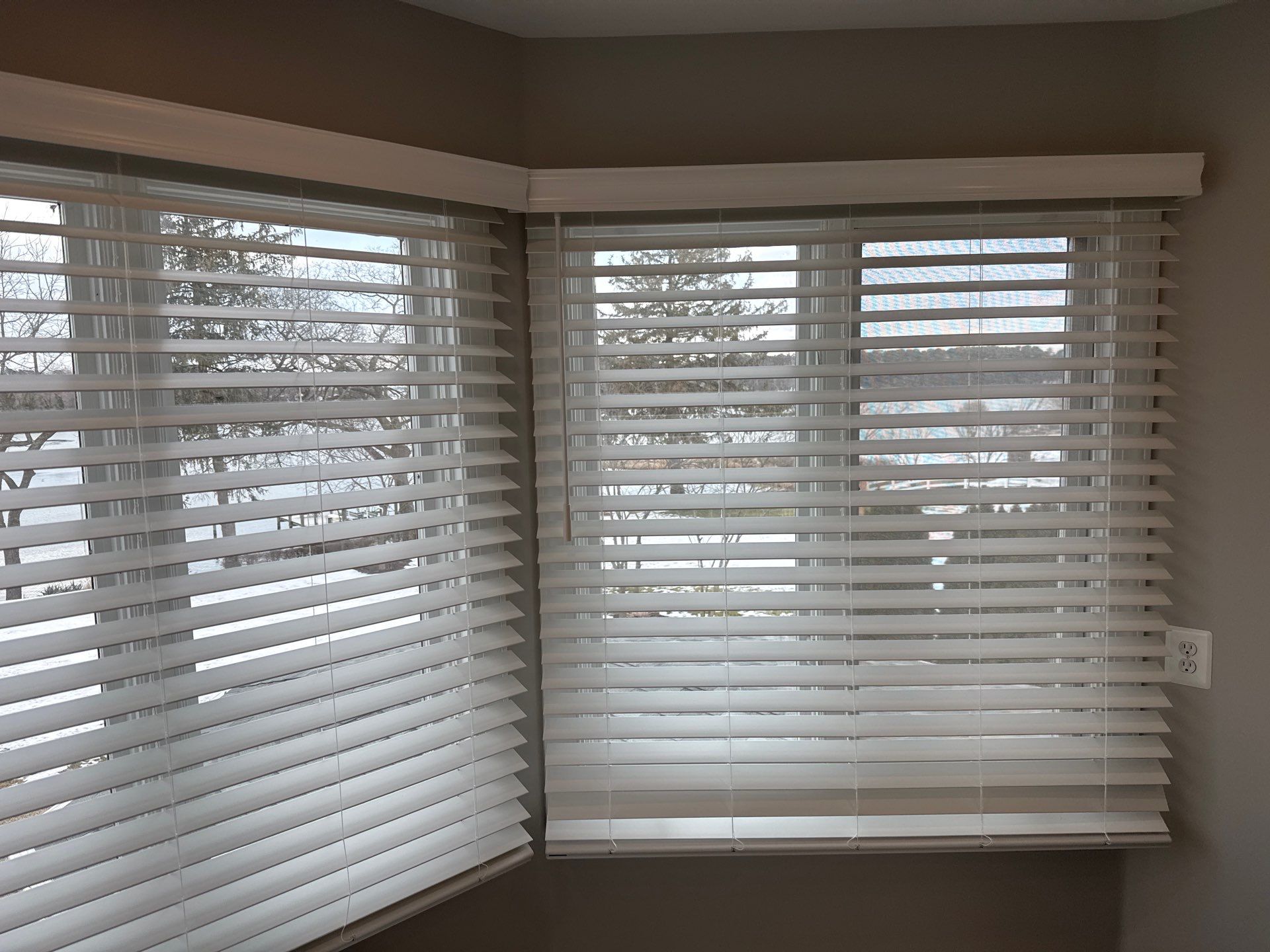 Faux Wood Blinds Project in Broomes Island, MD by Southern Maryland Custom Blinds