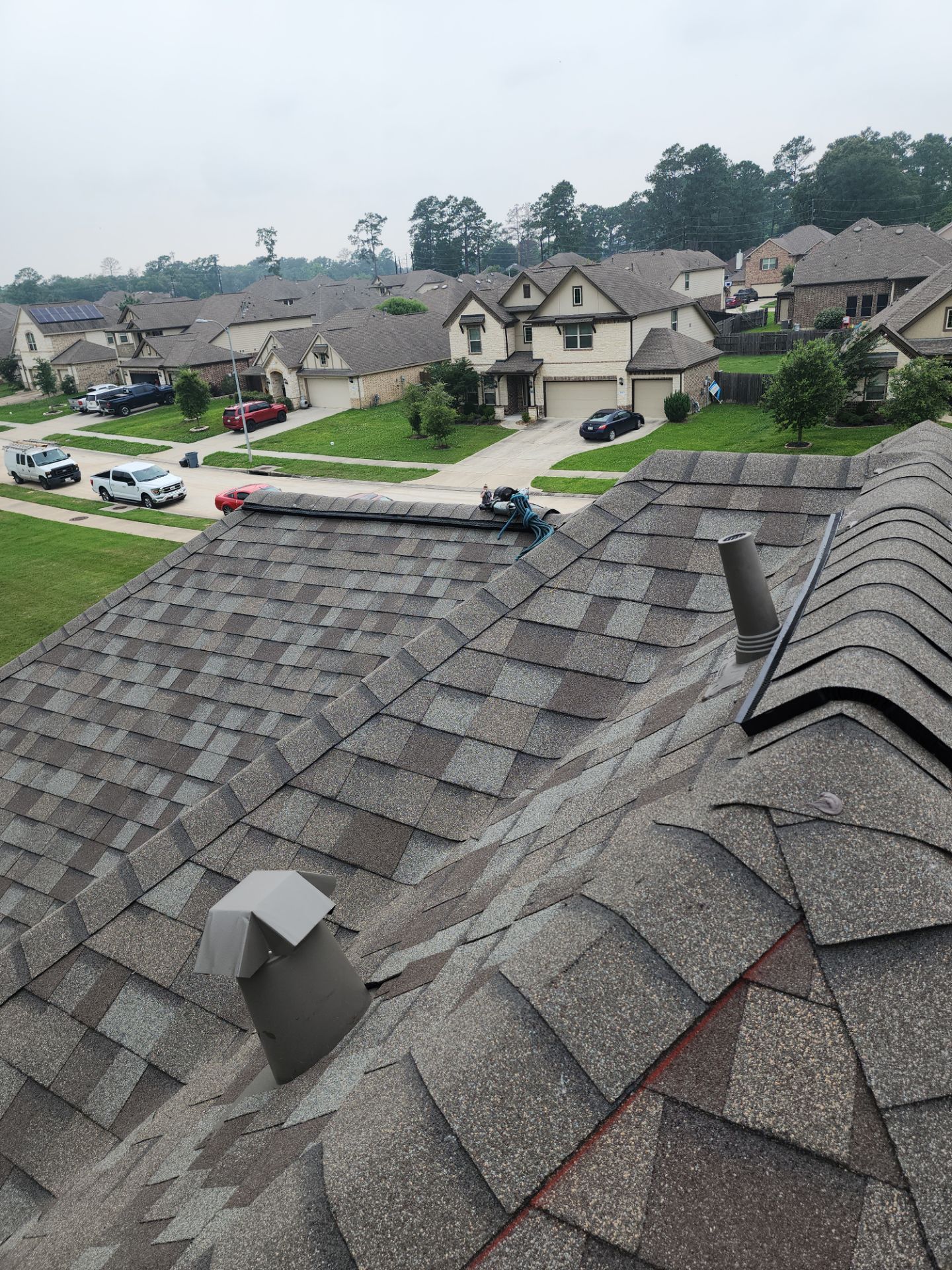 Residential Roofing Installation using Owen's Corning Duration (Lifetime) Shingles by Roof Repair Company