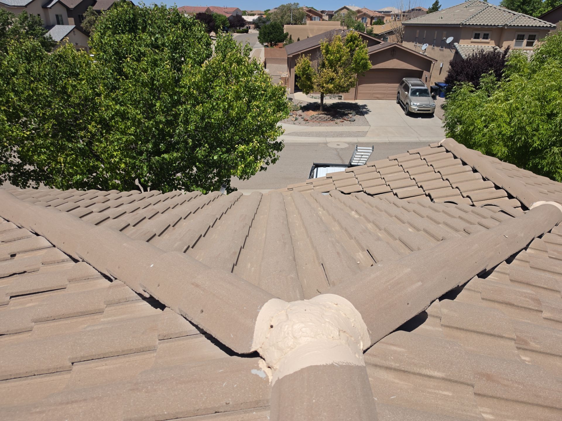Comprehensive Concrete Tile Roof Underlayment replacement and Vent Sealing in Albuquerque by Doyle Roof Masters Inc